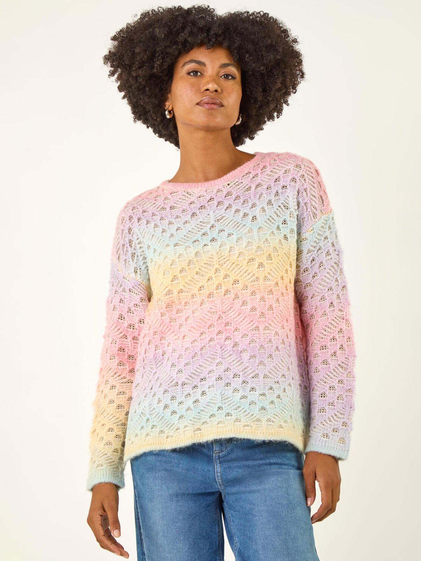 Roman Ombre Rainbow Knit Jumper - Multi