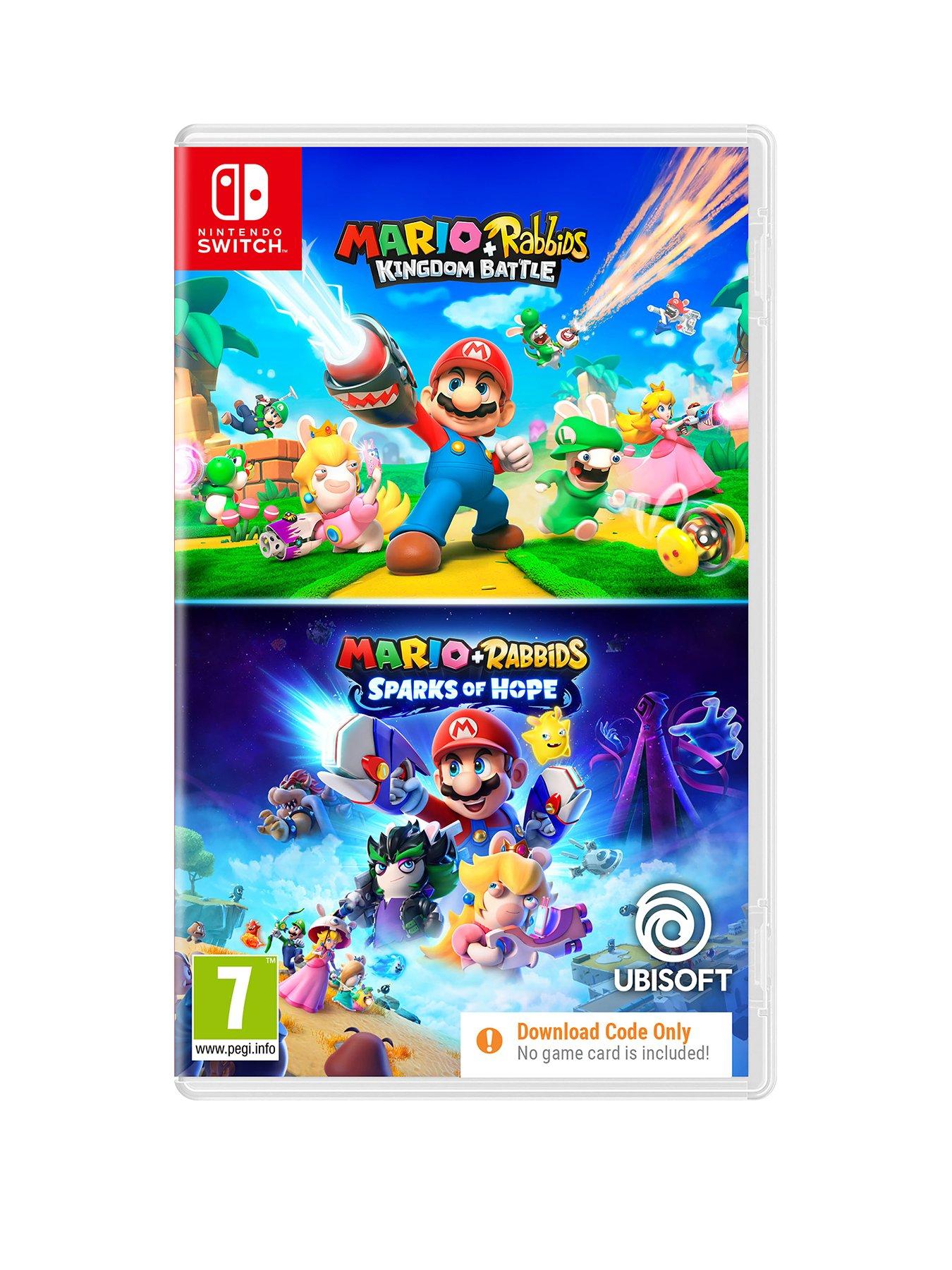 Image 1 of 7 of Nintendo Switch Mario + Rabbids: Kingdom Battle &amp; Sparks of Hope Double Pack (Code in Box)