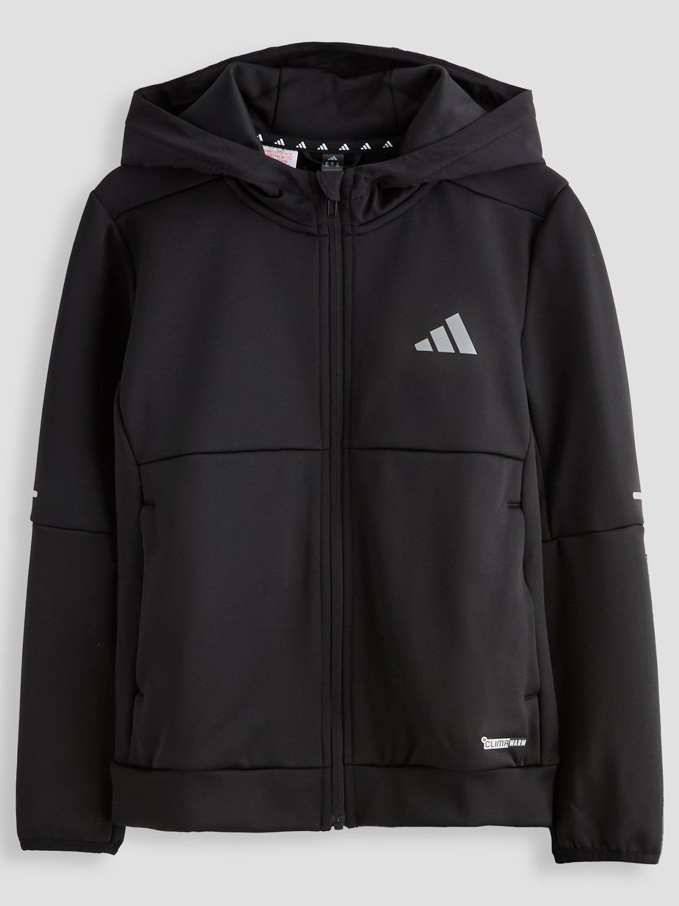  image of adidas-originals-junior-boys-climawarm-tracksuit-top-black