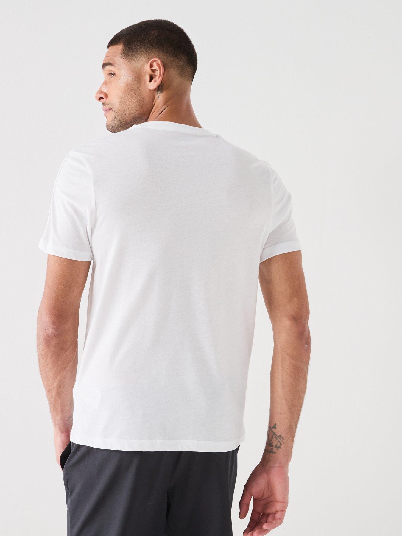 Image 2 of 5 of Lyle & Scott Sport Mens Embossed Tape T-Shirt - White