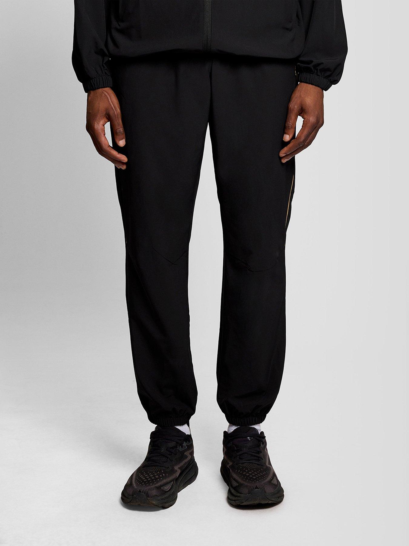 Lyle & Scott Sport Mens Striped Tracksuit Bottoms - Black