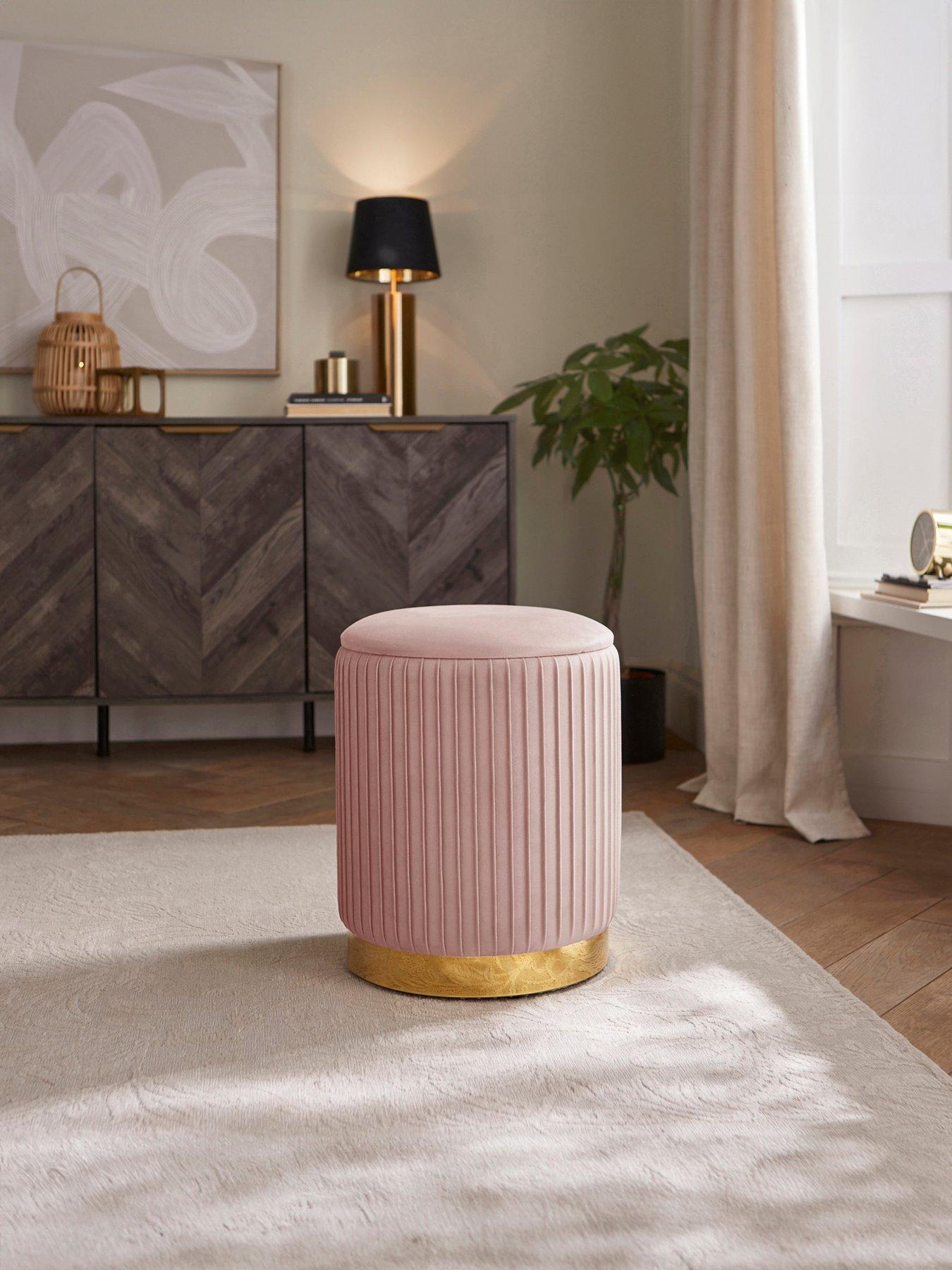 GFW Esme Pleated Storage Stool