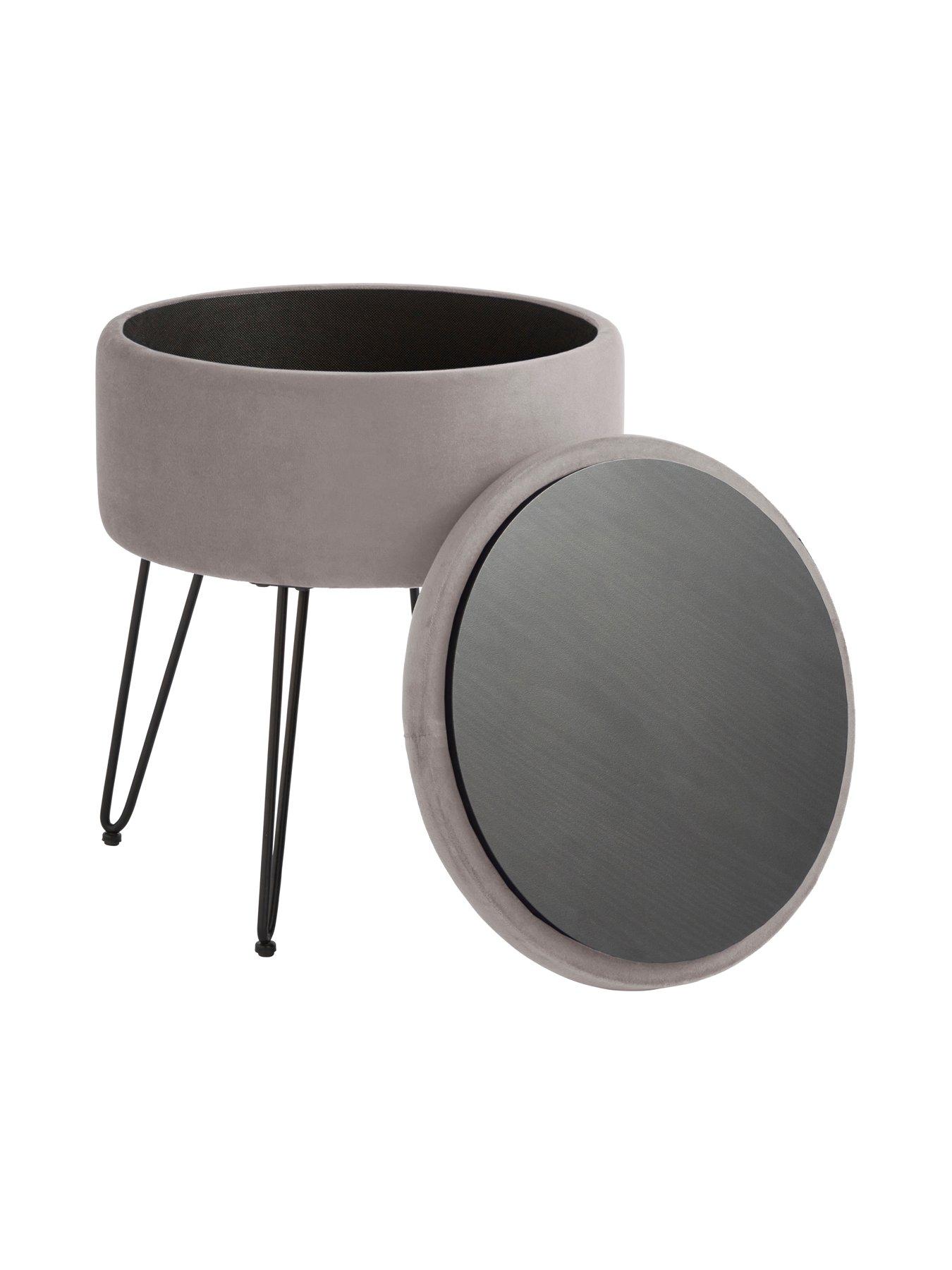 Image 3 of 7 of GFW Avery Velvet Storage Stool