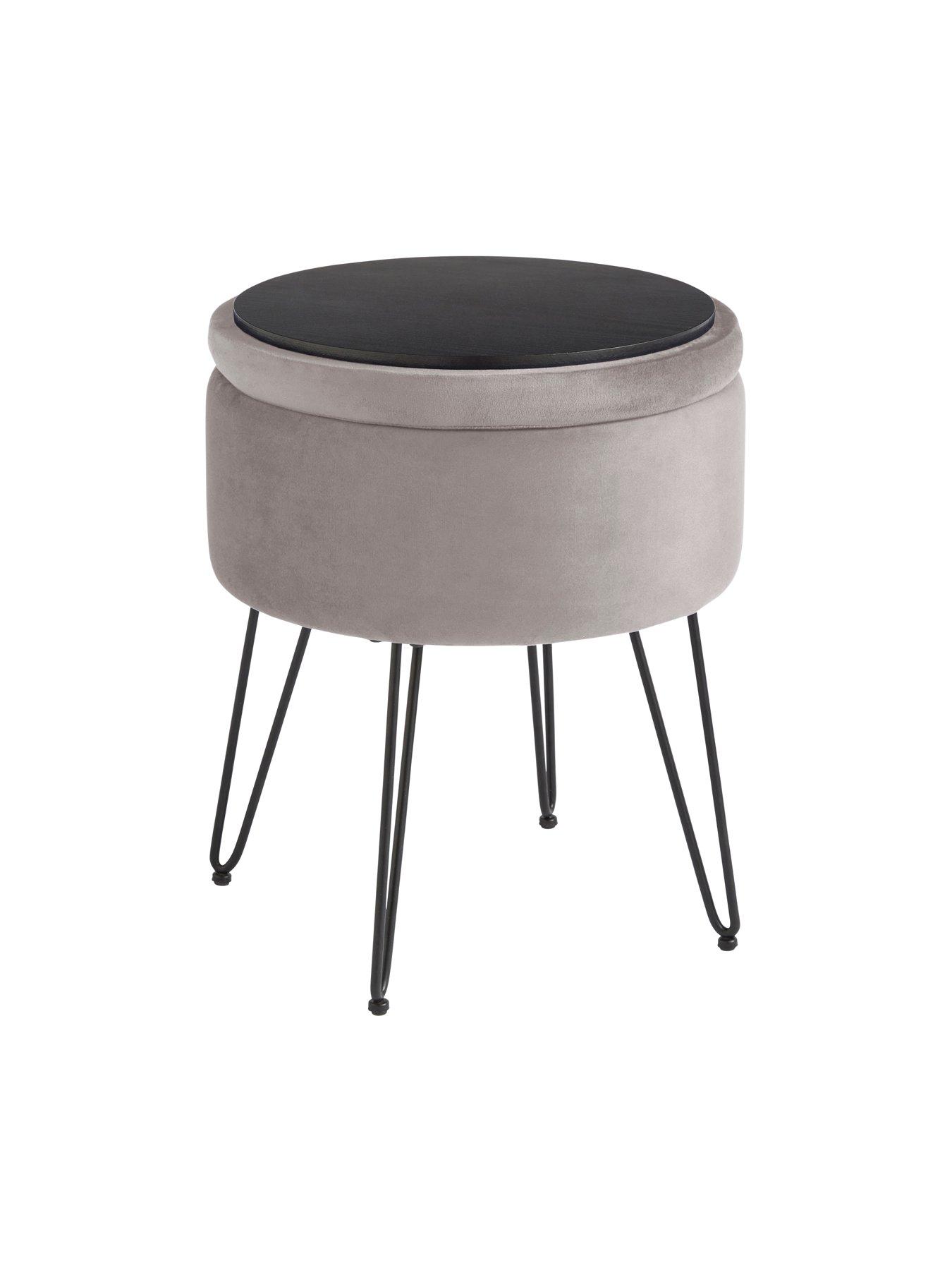 Image 6 of 7 of GFW Avery Velvet Storage Stool