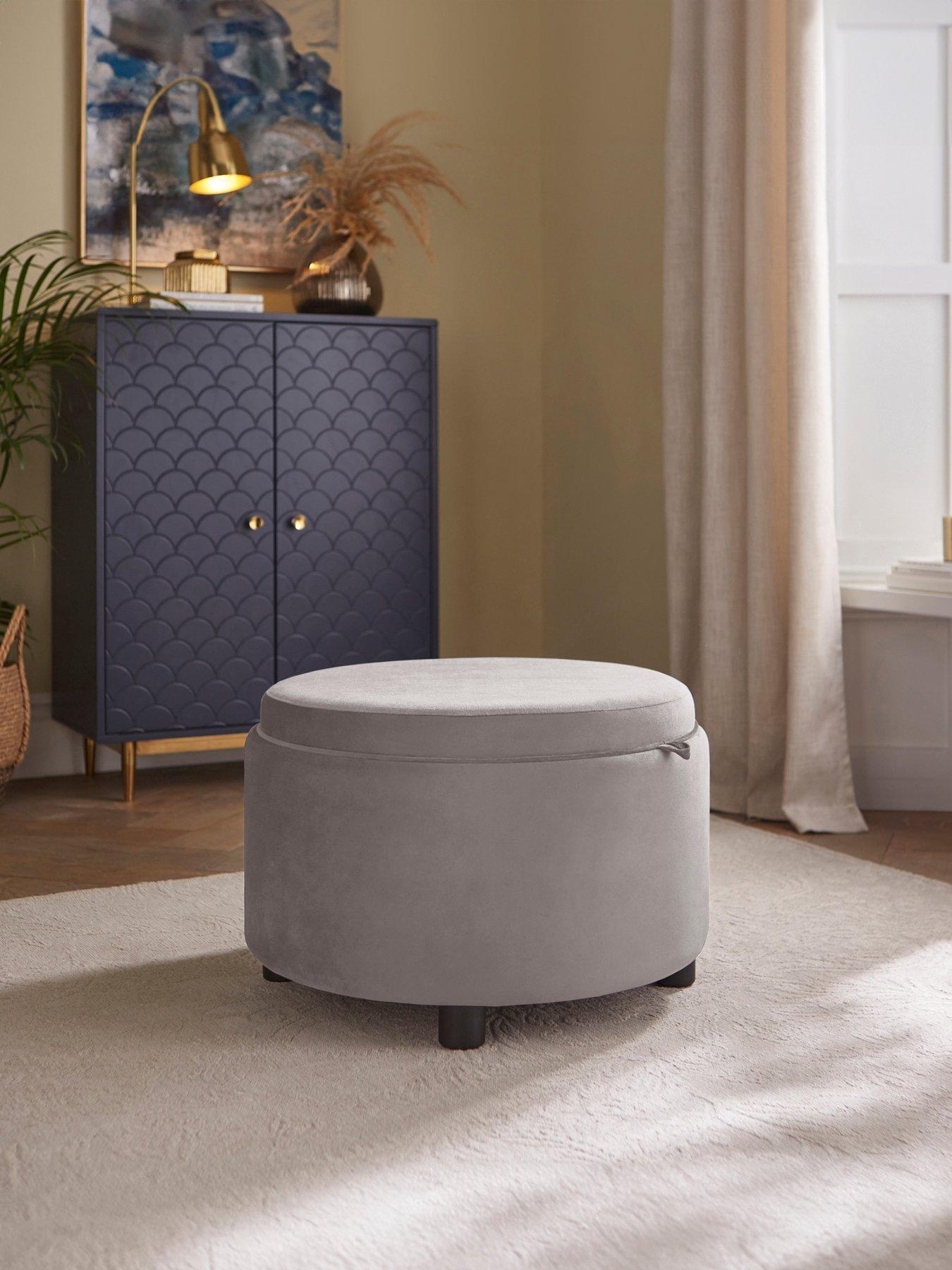 GFW Delilah Tray Table Storage Ottoman