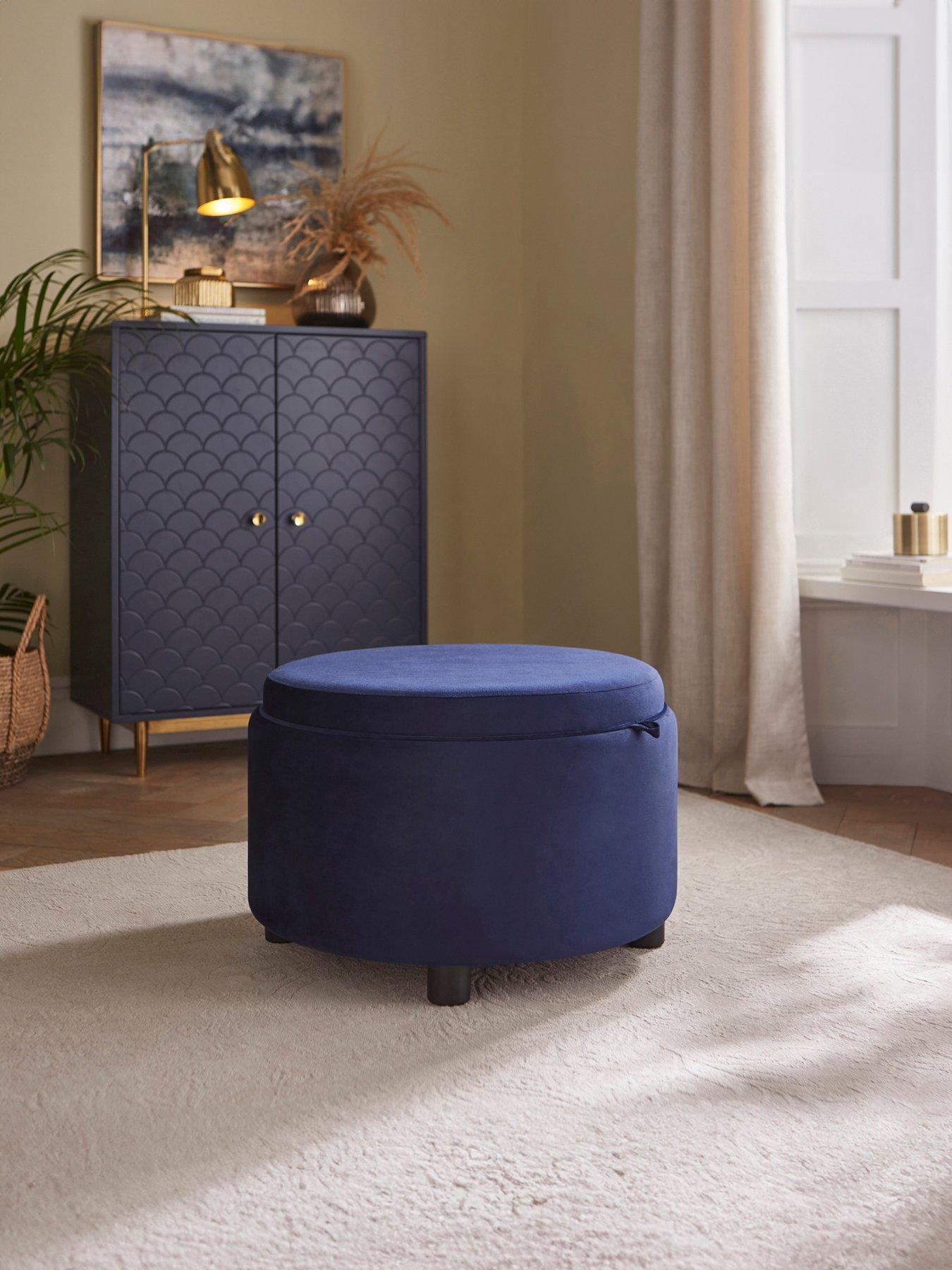 GFW Delilah Tray Table Storage Ottoman