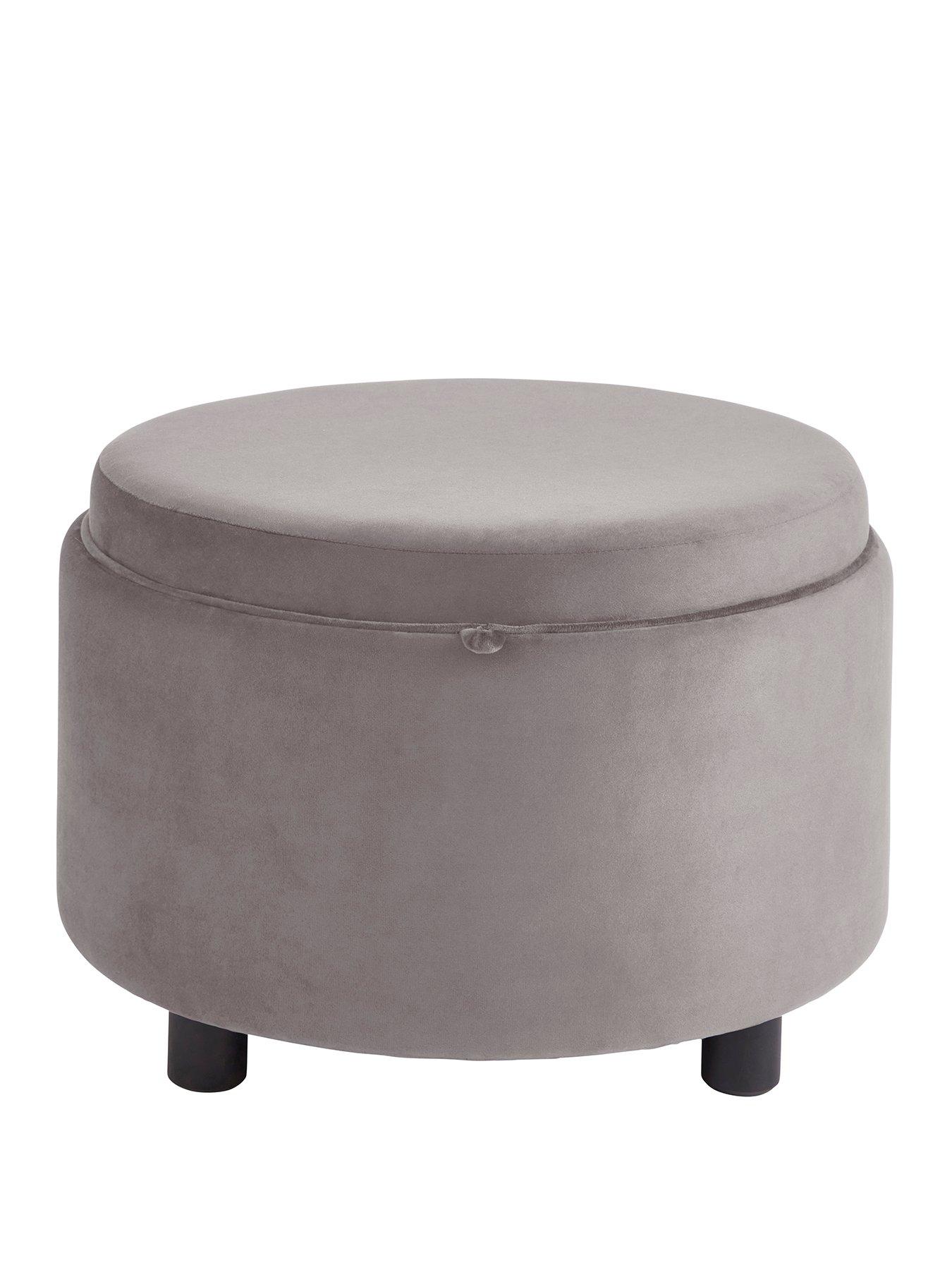 Image 2 of 7 of GFW Delilah Tray Table Storage Ottoman