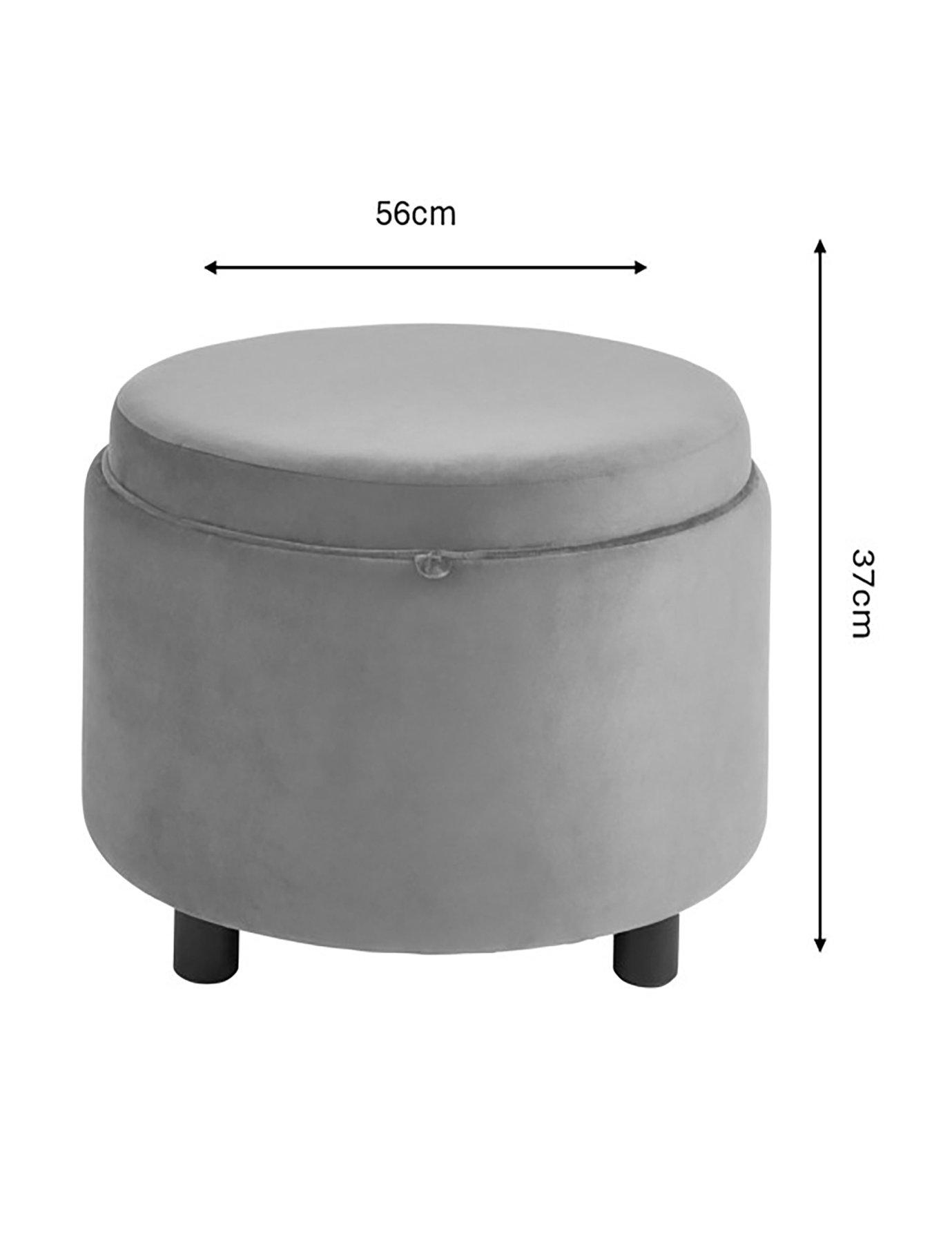 Image 7 of 7 of GFW Delilah Tray Table Storage Ottoman