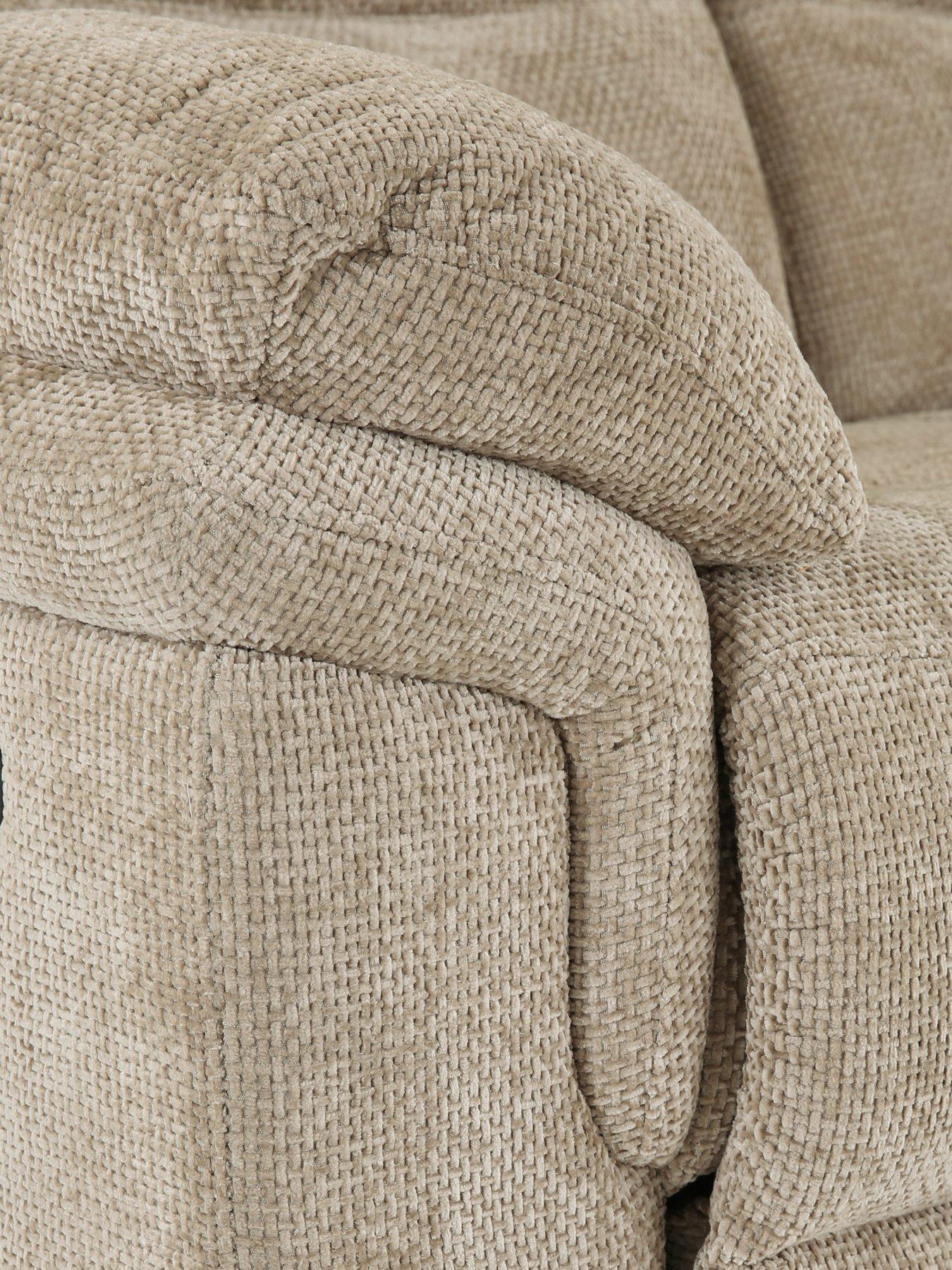 Image 6 of 7 of The Very Collection Albion Chunky Weave 3 Seater High Back Manual Recliner Sofa - FSC&reg; Certified