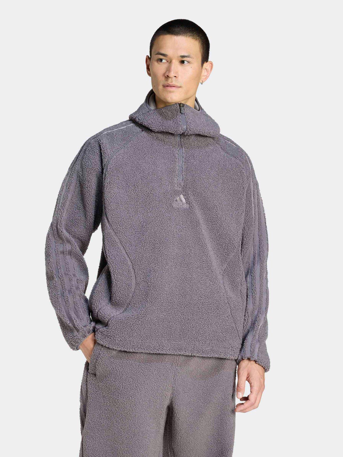 adidas Originals Mens Borg Teamgeist Zip Hoodie - Grey