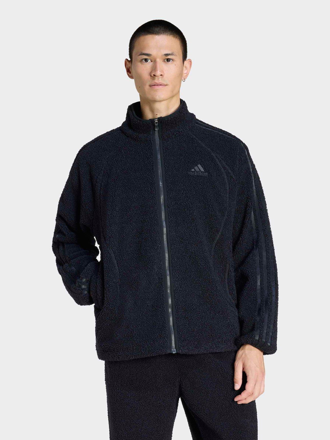 adidas Originals Mens Teamgeist Borg Track Top - Black