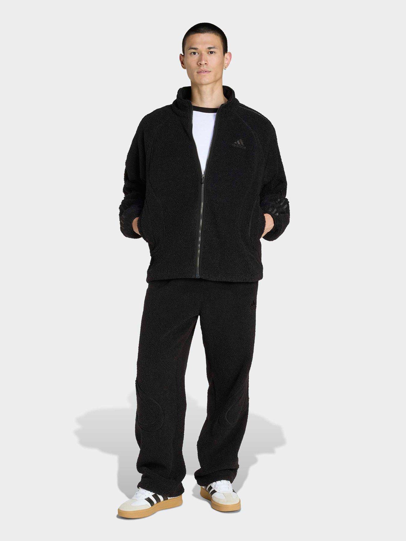 Image 2 of 4 of adidas Originals Mens Teamgeist Borg Track Top - Black