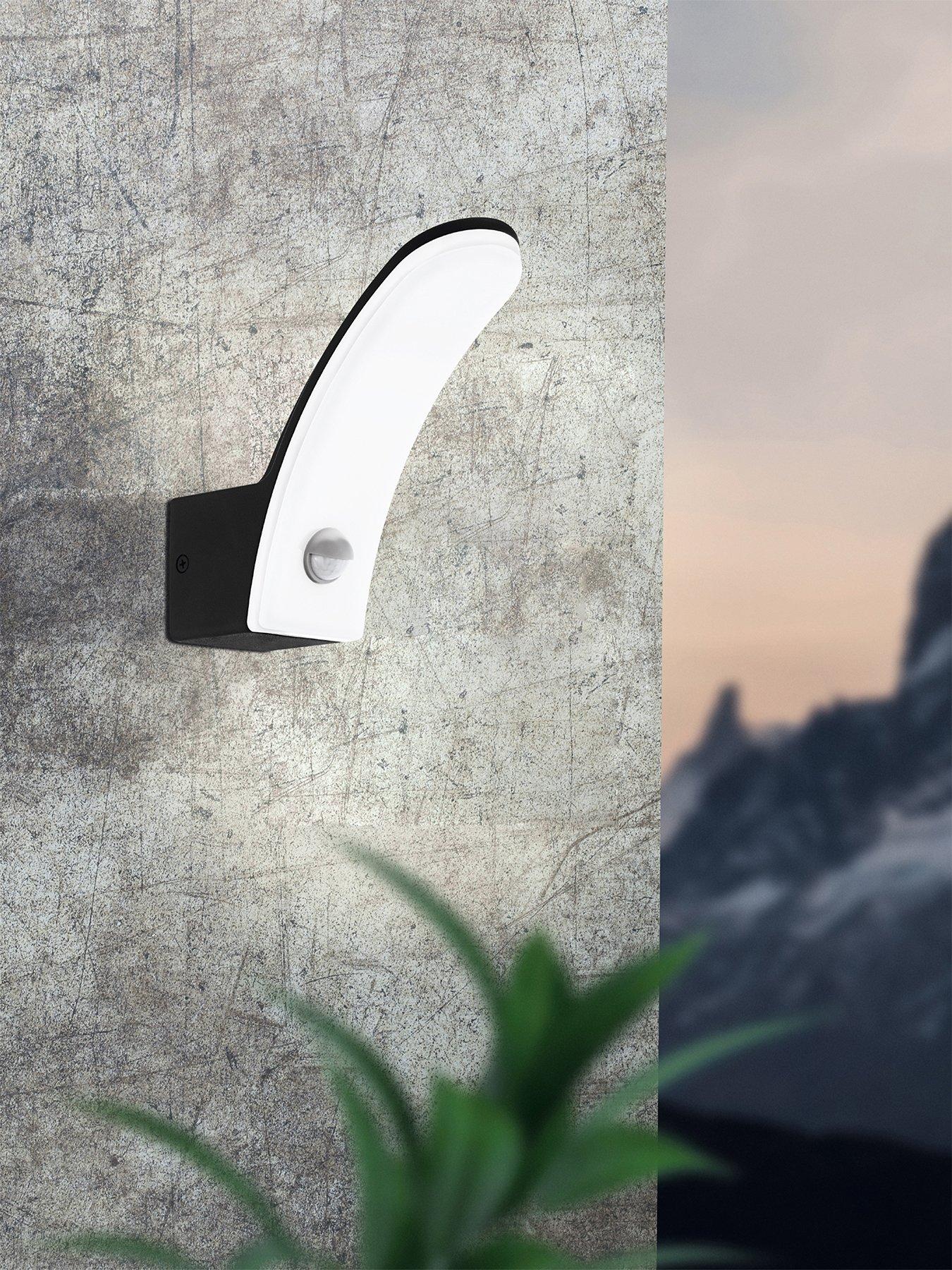 undefined EGLO Fiumicino LED Aluminium/Plastic Outdoor Wall Light With Sensor