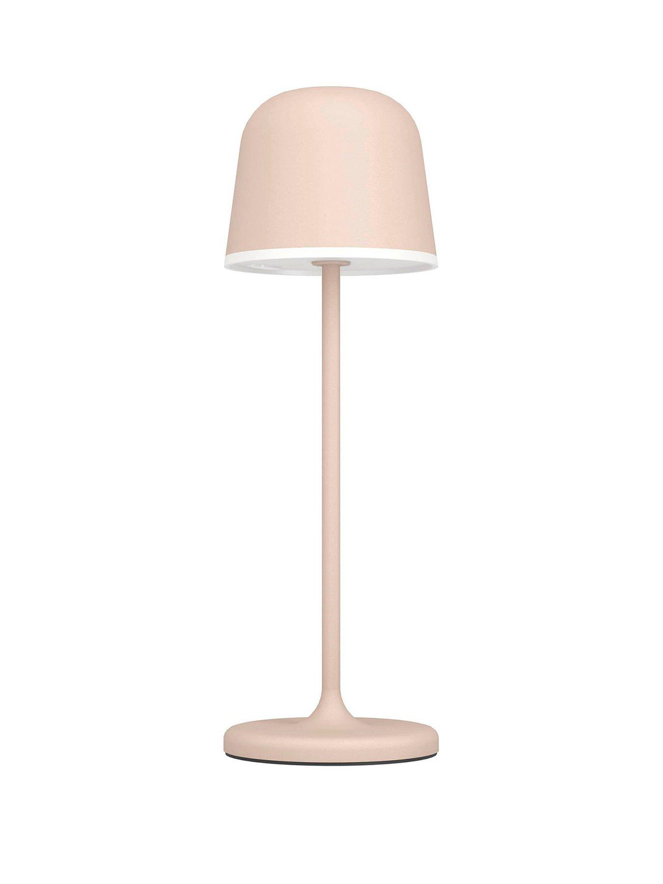 Image 2 of 5 of EGLO Mannera Steel Sandy & White Touch Dimmer Table Lamp