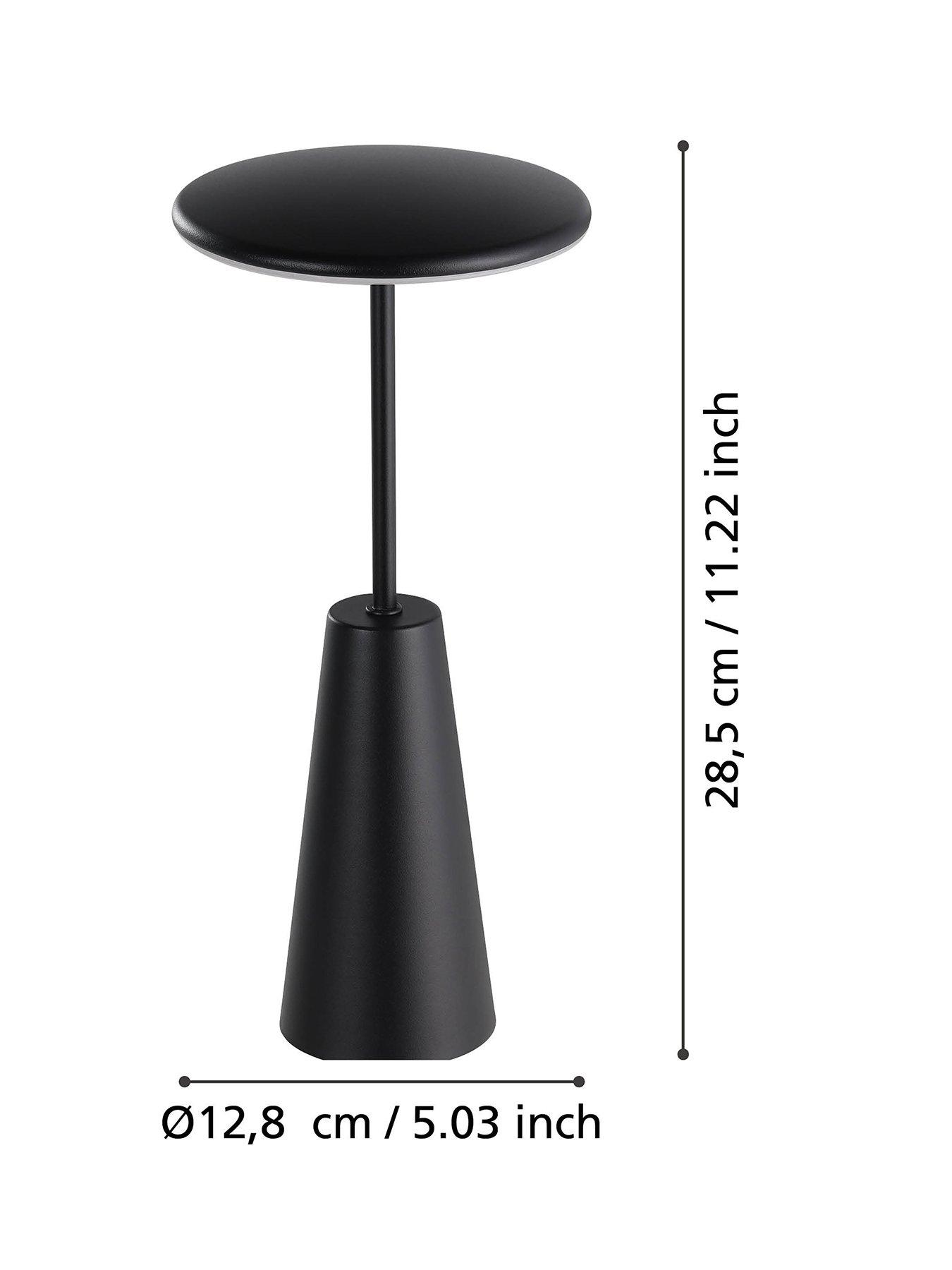 Image 4 of 6 of EGLO Piccola Black LED Touch Table Light