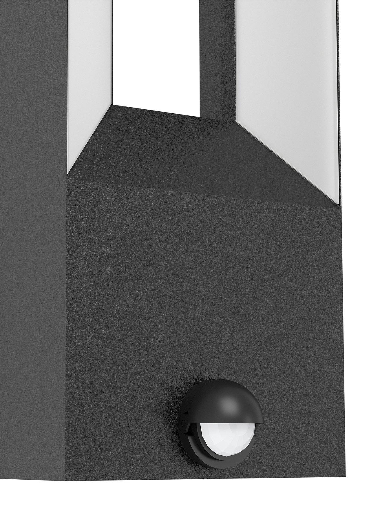 Image 4 of 5 of EGLO Riforano Black Exterior Wall Light with Sensor