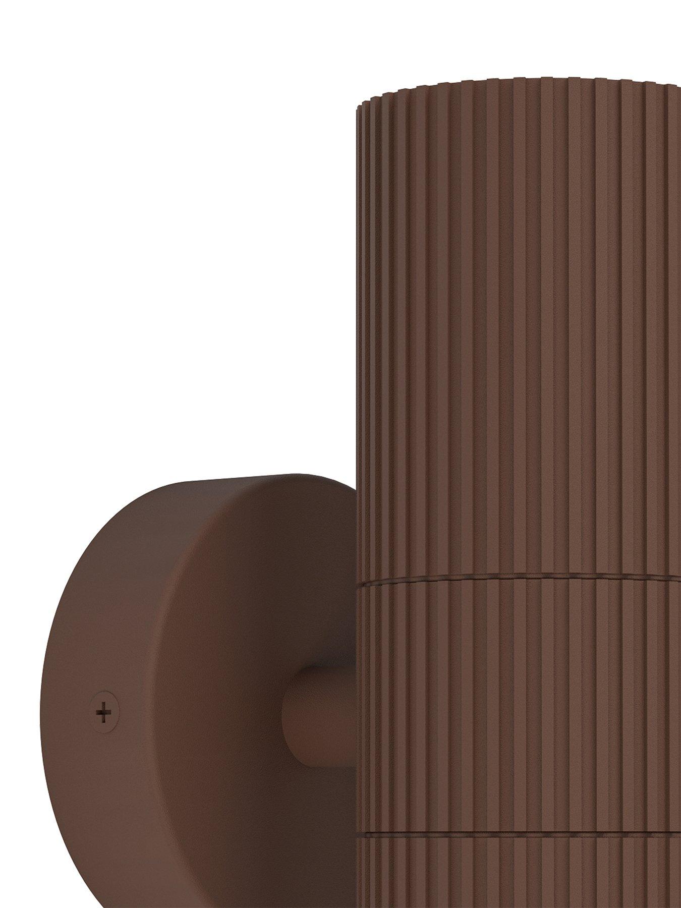  image of eglo-tomelloso-modern-outdoor-wall-light-brown