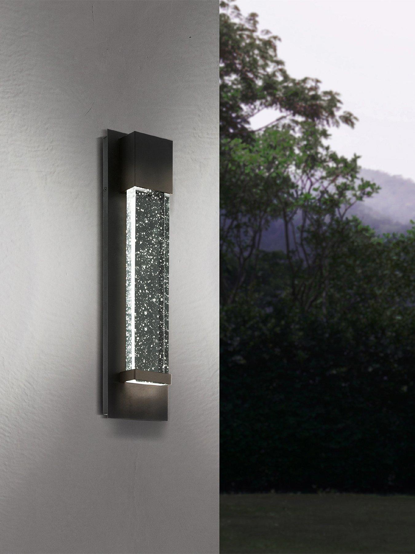 undefined EGLO Villagrazia LED Exterior Glass Bubble effect Wall Light