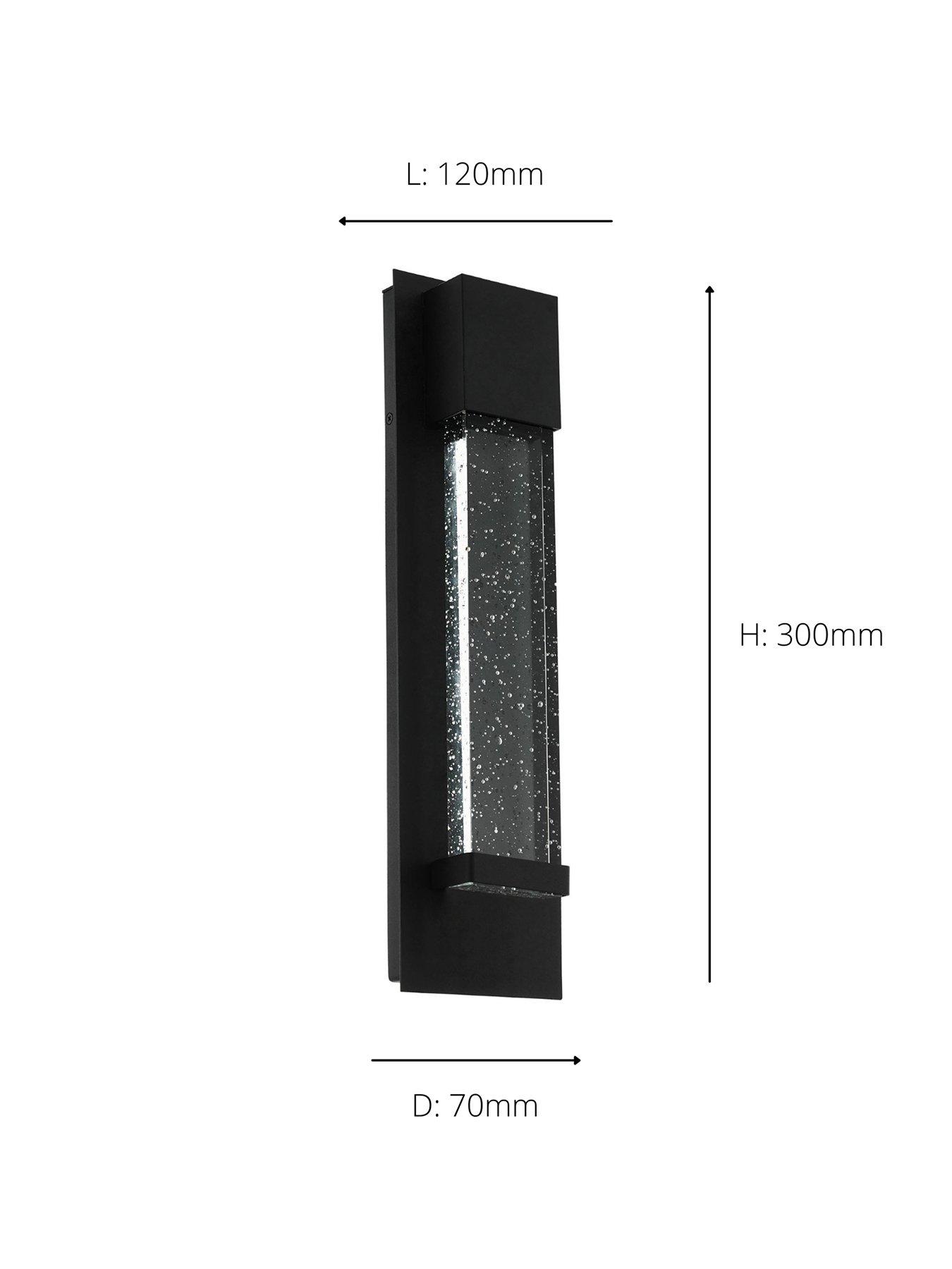  image of eglo-villagrazia-led-exterior-glass-bubble-effect-wall-light