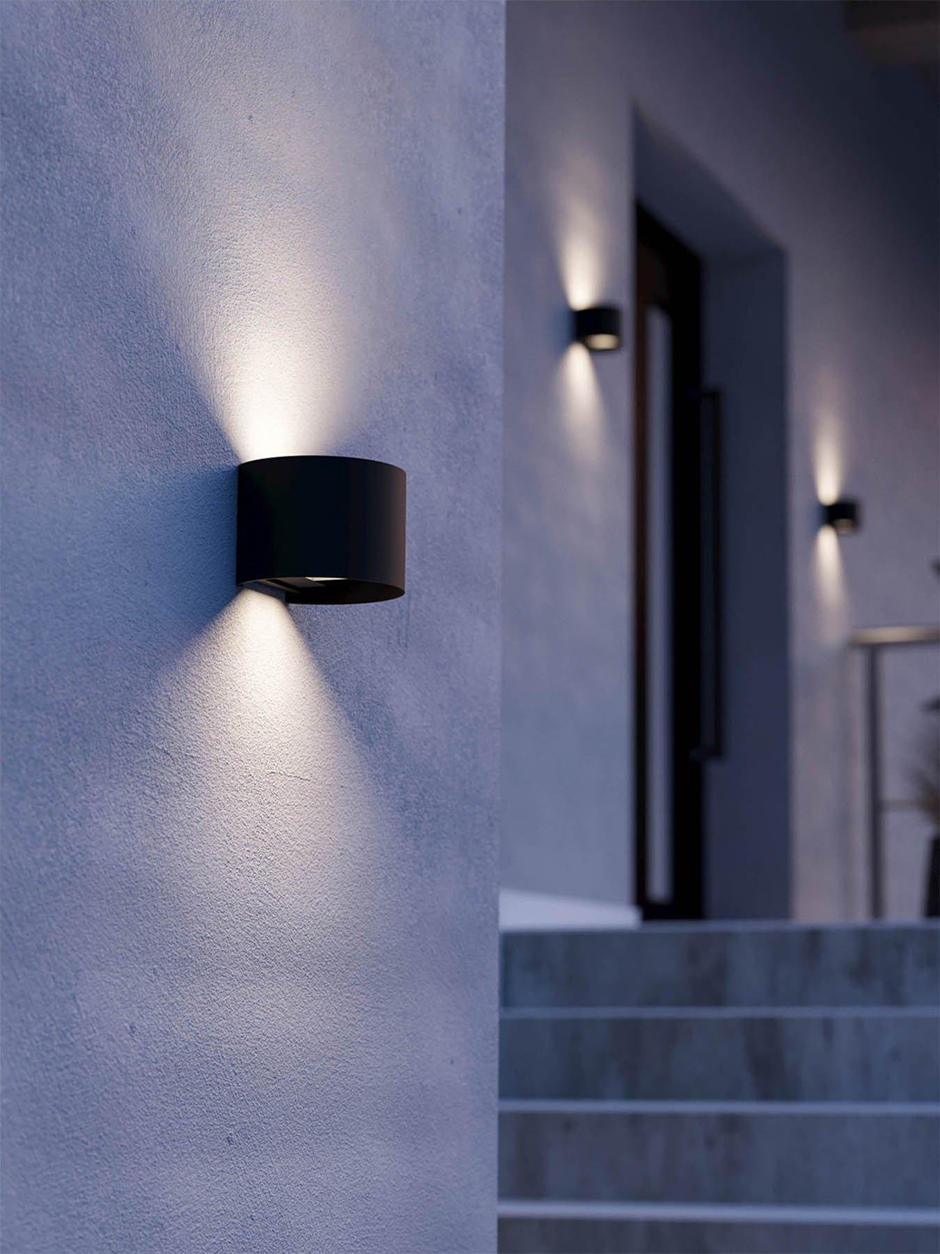 undefined EGLO Calpino 3 Outdoor Wall Light Black