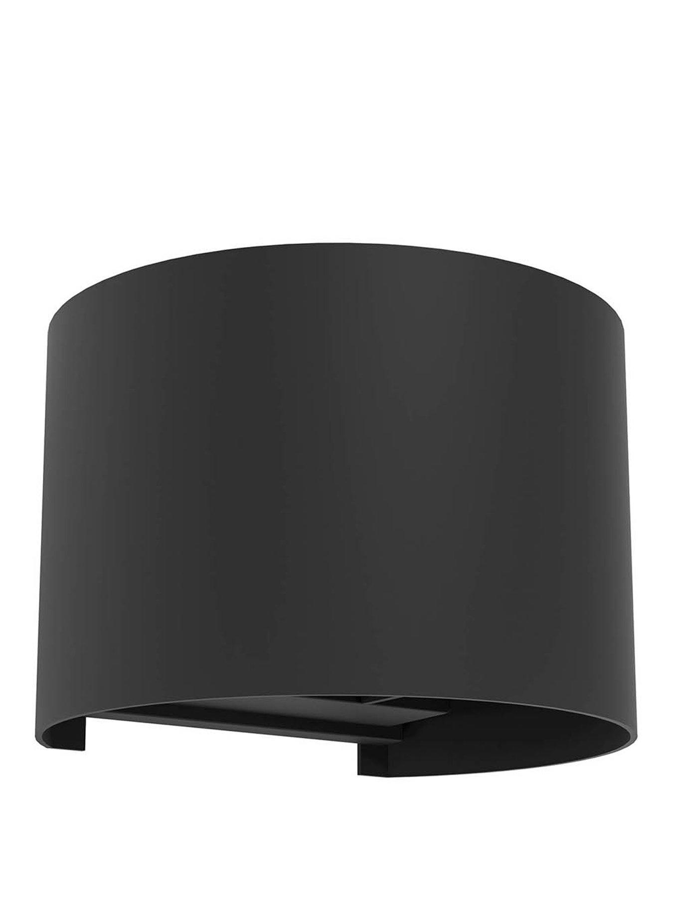  image of eglo-calpino-3-outdoor-wall-light-black