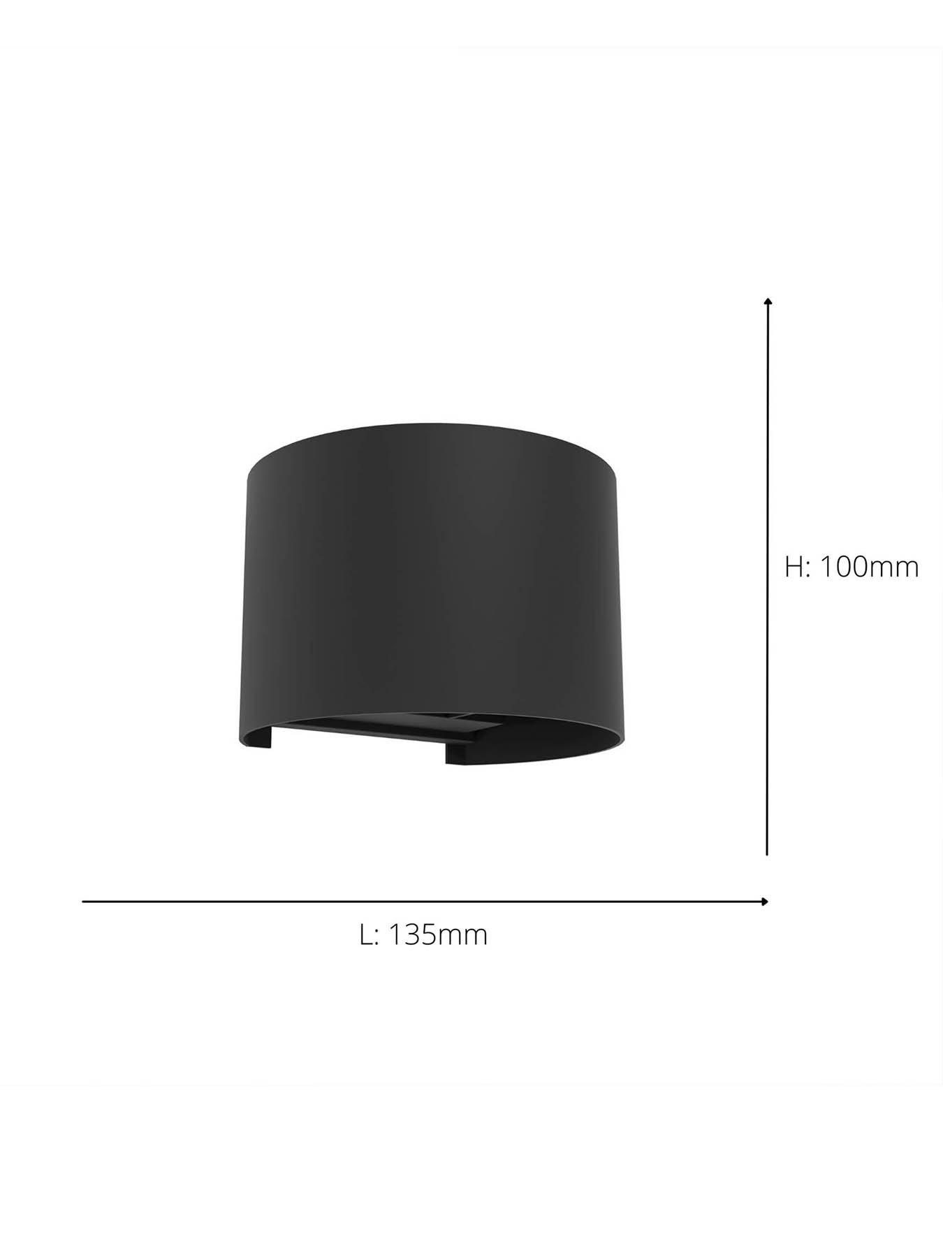  image of eglo-calpino-3-outdoor-wall-light-black