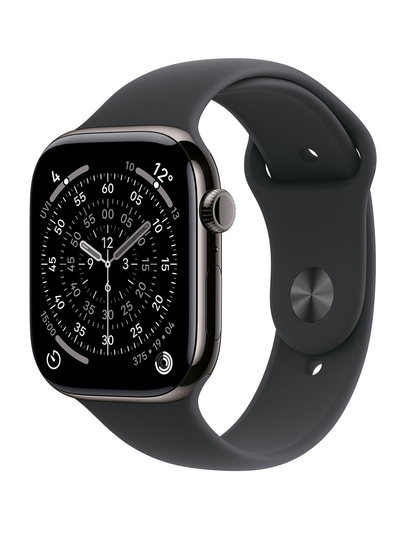 front image of apple-watch-series-11-gps-cellular-2025-46mmnbspslate-titanium-case-with-black-sport-band-sm