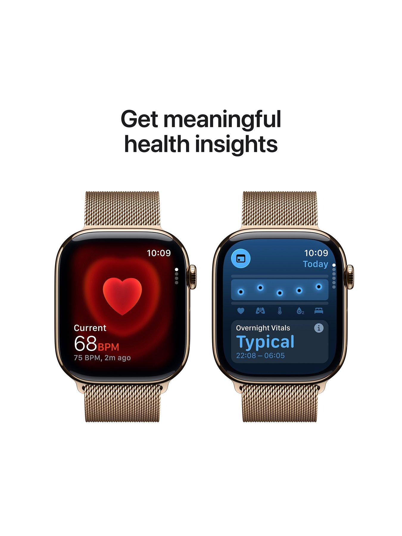  image of apple-watch-series-11-gps-cellular-2025-46mmnbspgold-titanium-case-with-gold-milanese-loop-ml