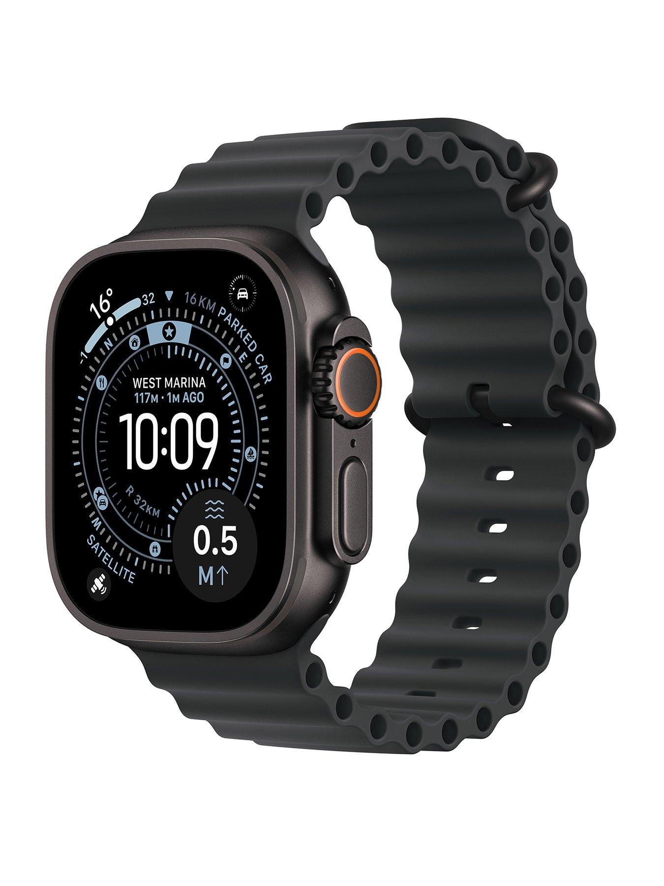 undefined Watch Ultra 3 (GPS + Cellular, 2025) 49mm Black Titanium Case with Black Ocean Band