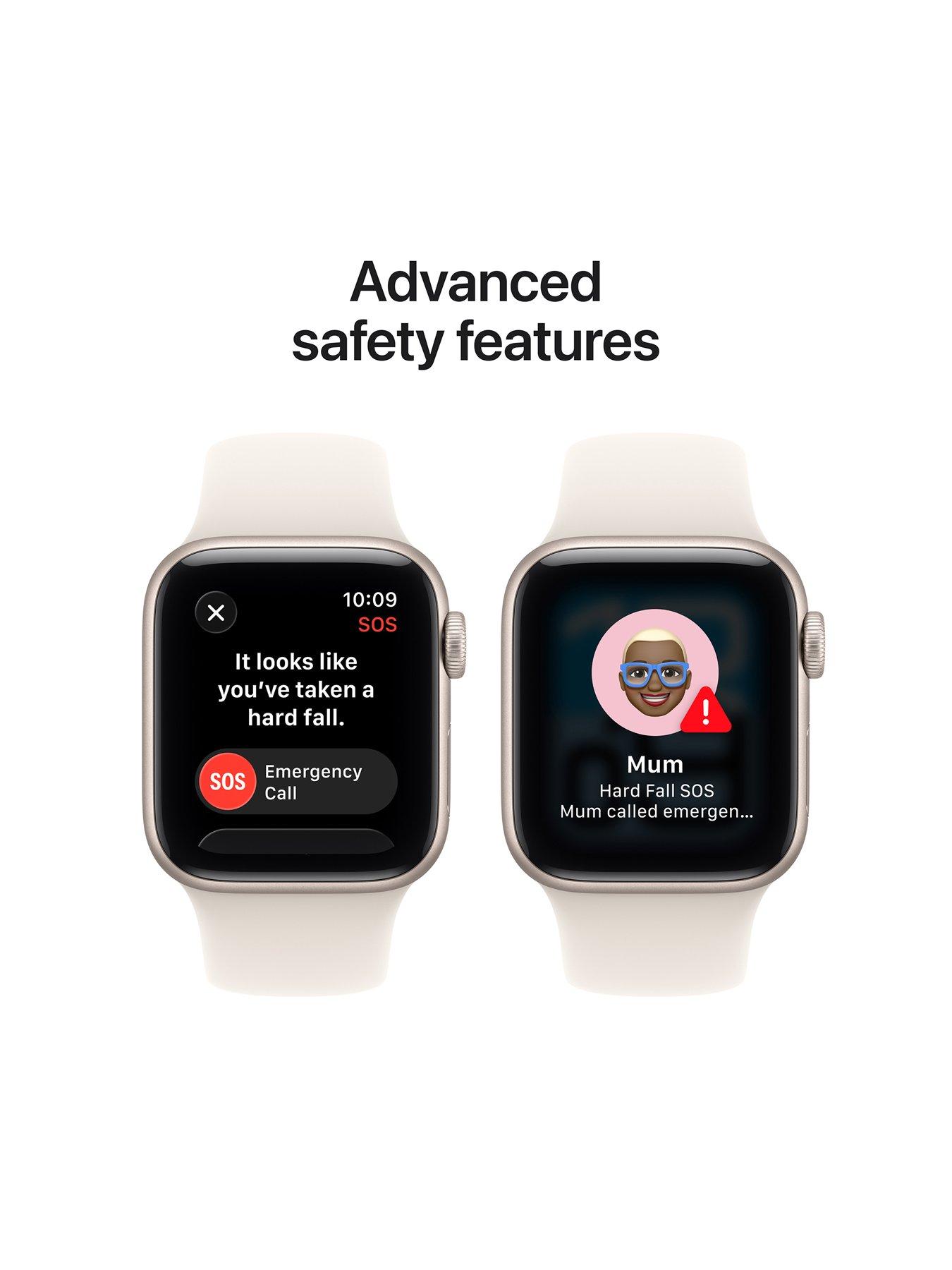 Image 6 of 7 of Apple Watch SE 3 (GPS, 2025) 40mm&nbsp;Starlight Aluminium Case with Starlight Sport Band - M/L