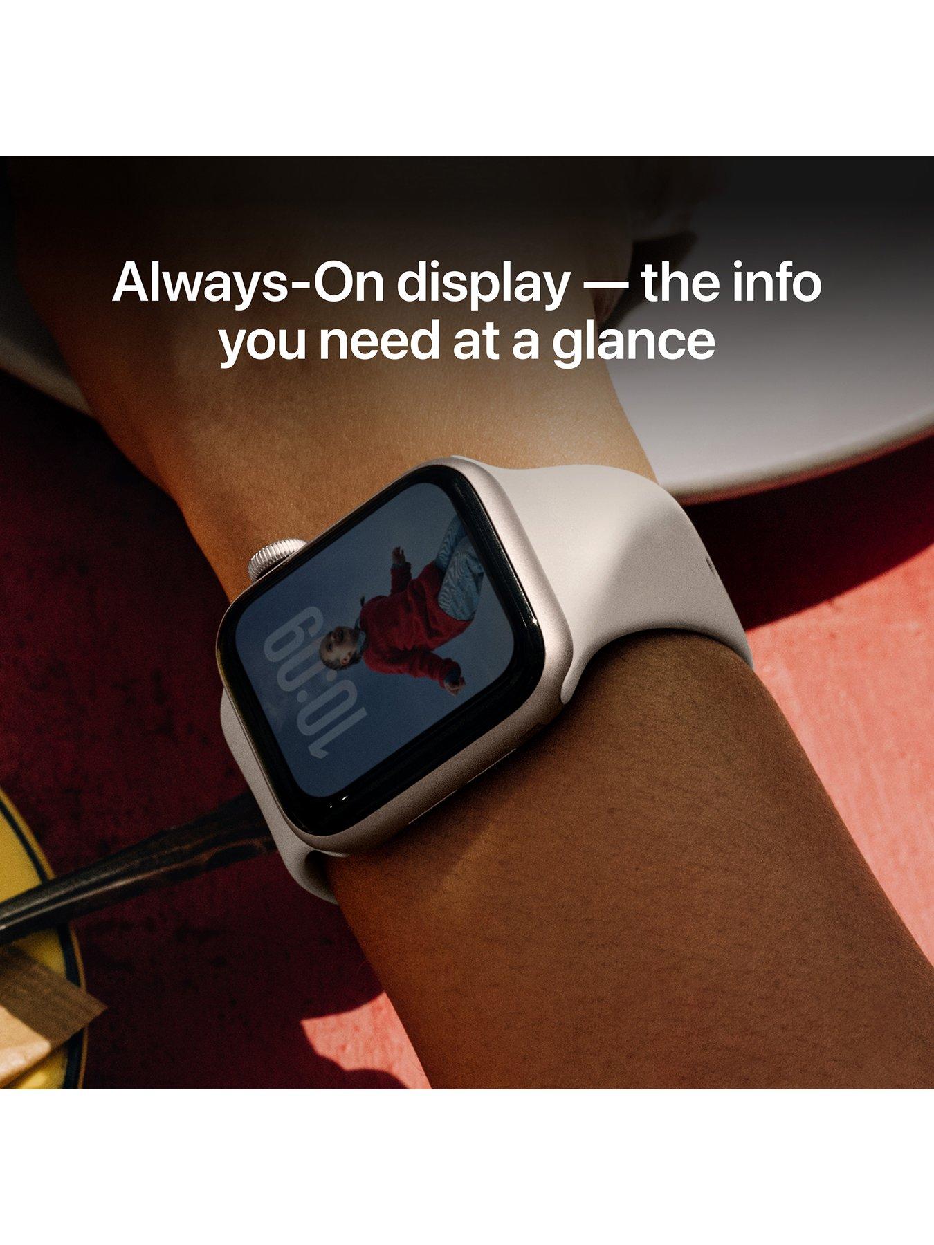 Image 4 of 7 of Apple Watch SE 3 (GPS, 2025) 40mm&nbsp;Midnight Aluminium Case with Midnight Sport Band - S/M