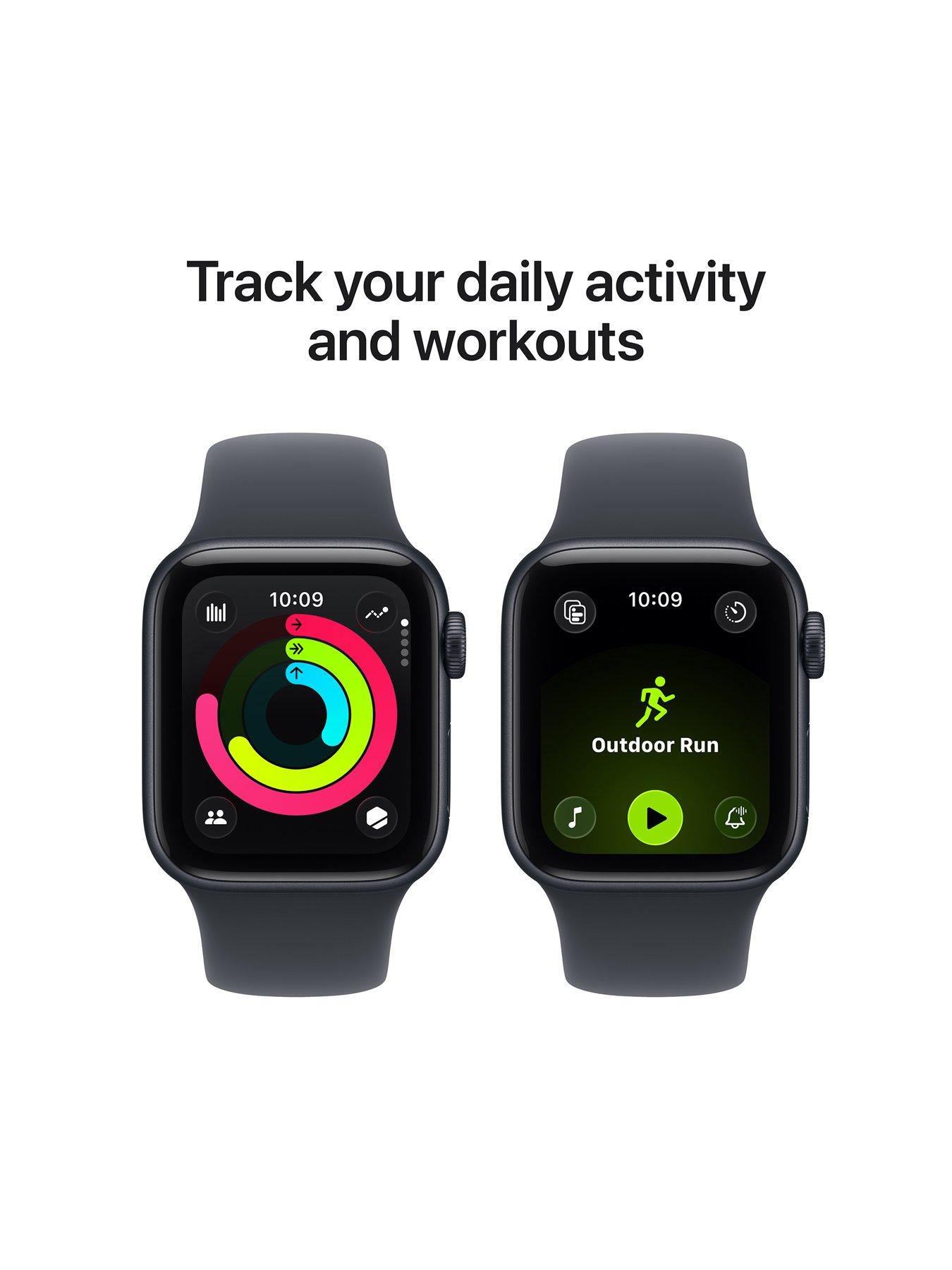 Image 5 of 7 of Apple Watch SE 3 (GPS, 2025) 40mm&nbsp;Midnight Aluminium Case with Midnight Sport Band - S/M