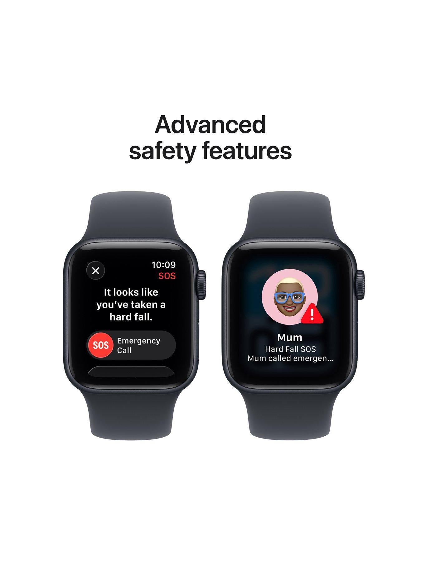 Image 6 of 7 of Apple Watch SE 3 (GPS, 2025) 40mm&nbsp;Midnight Aluminium Case with Midnight Sport Band - S/M