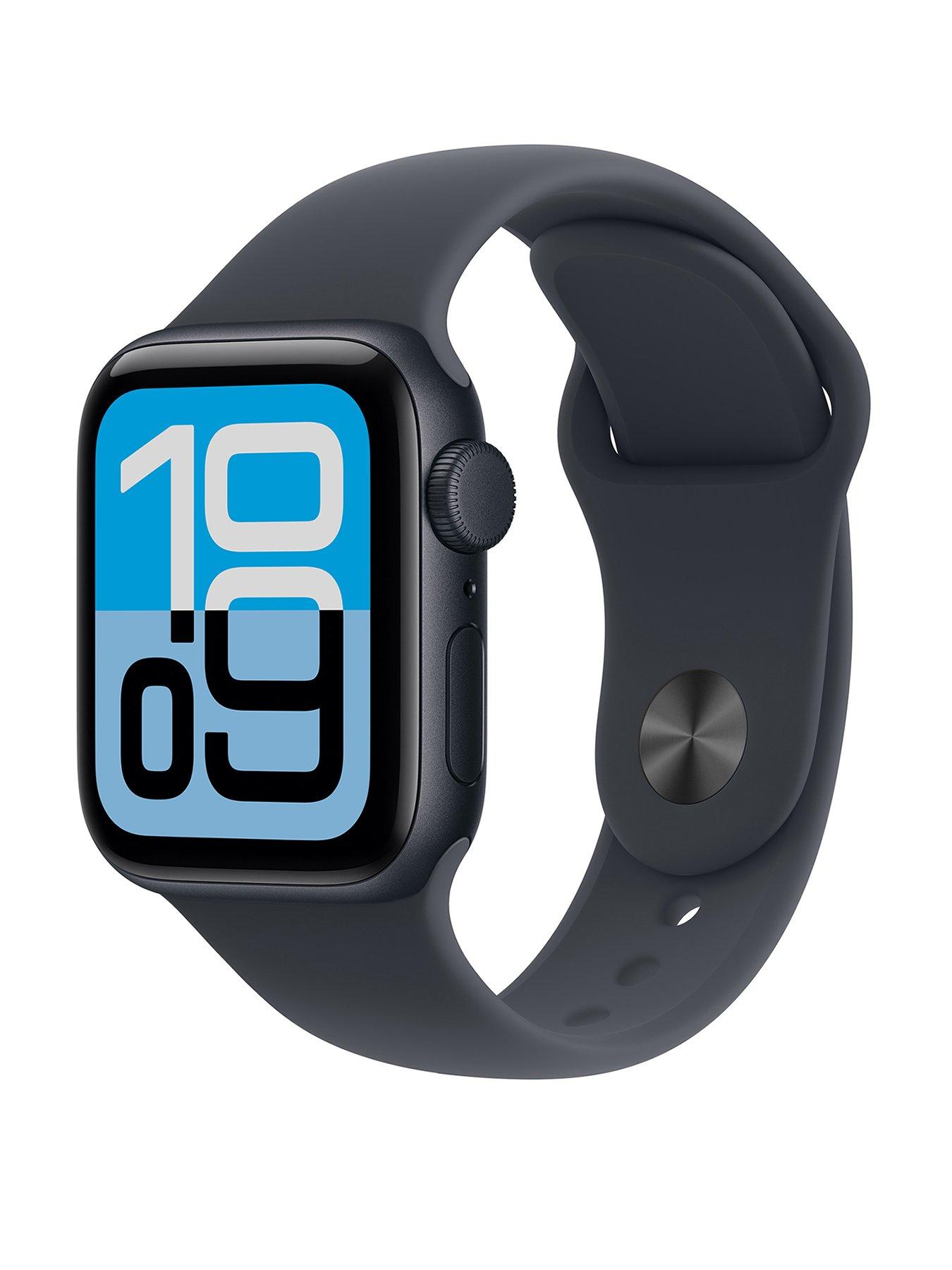 Image 1 of 7 of Apple Watch SE 3 (GPS, 2025) 40mm&nbsp;Midnight Aluminium Case with Midnight Sport Band - M/L