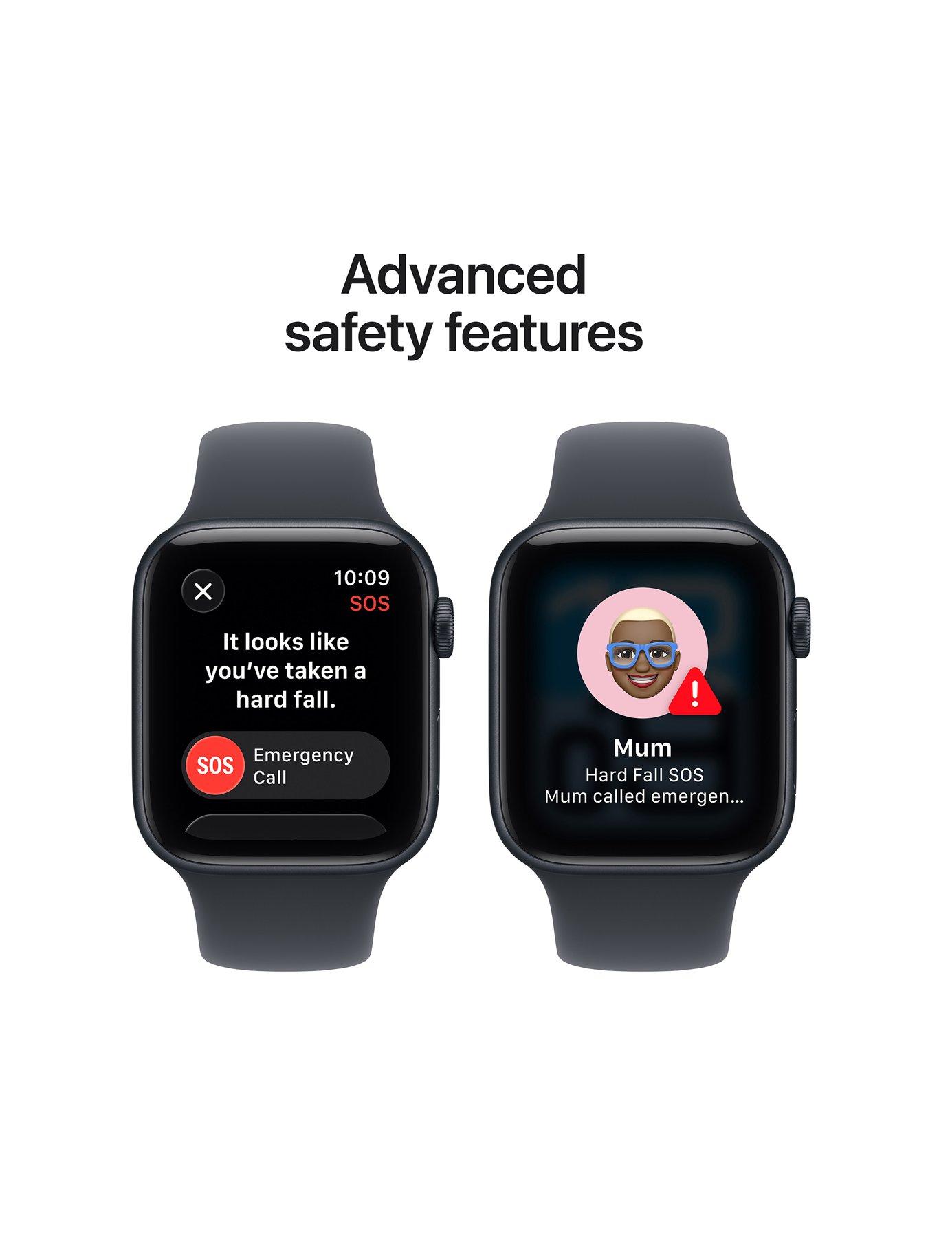 Image 6 of 7 of Apple Watch SE 3 (GPS, 2025) 44mm&nbsp;Midnight Aluminium Case with Midnight Sport Band - S/M