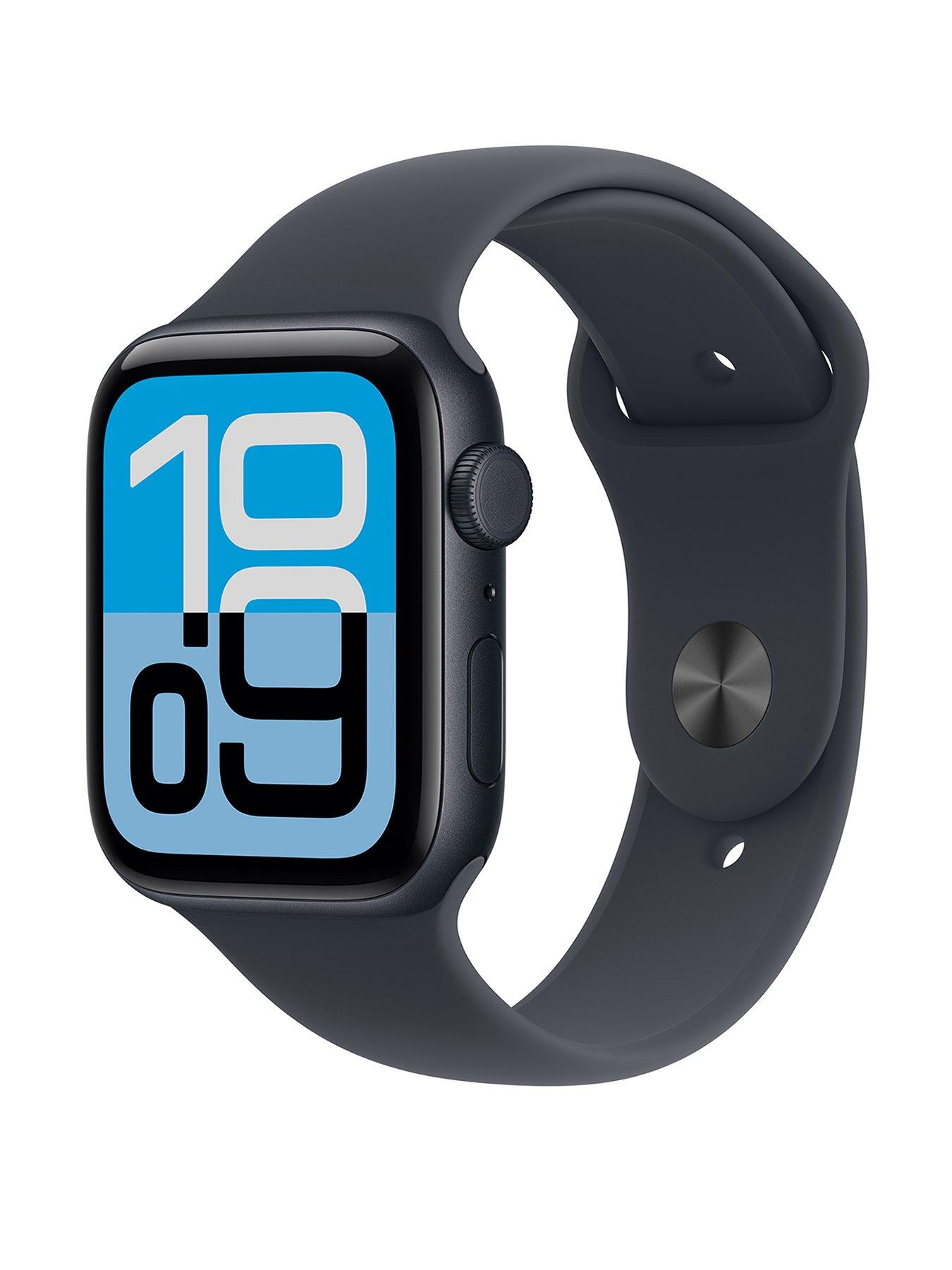Image 1 of 7 of Apple Watch SE 3 (GPS, 2025) 44mm&nbsp;Midnight Aluminium Case with Midnight Sport Band - M/L