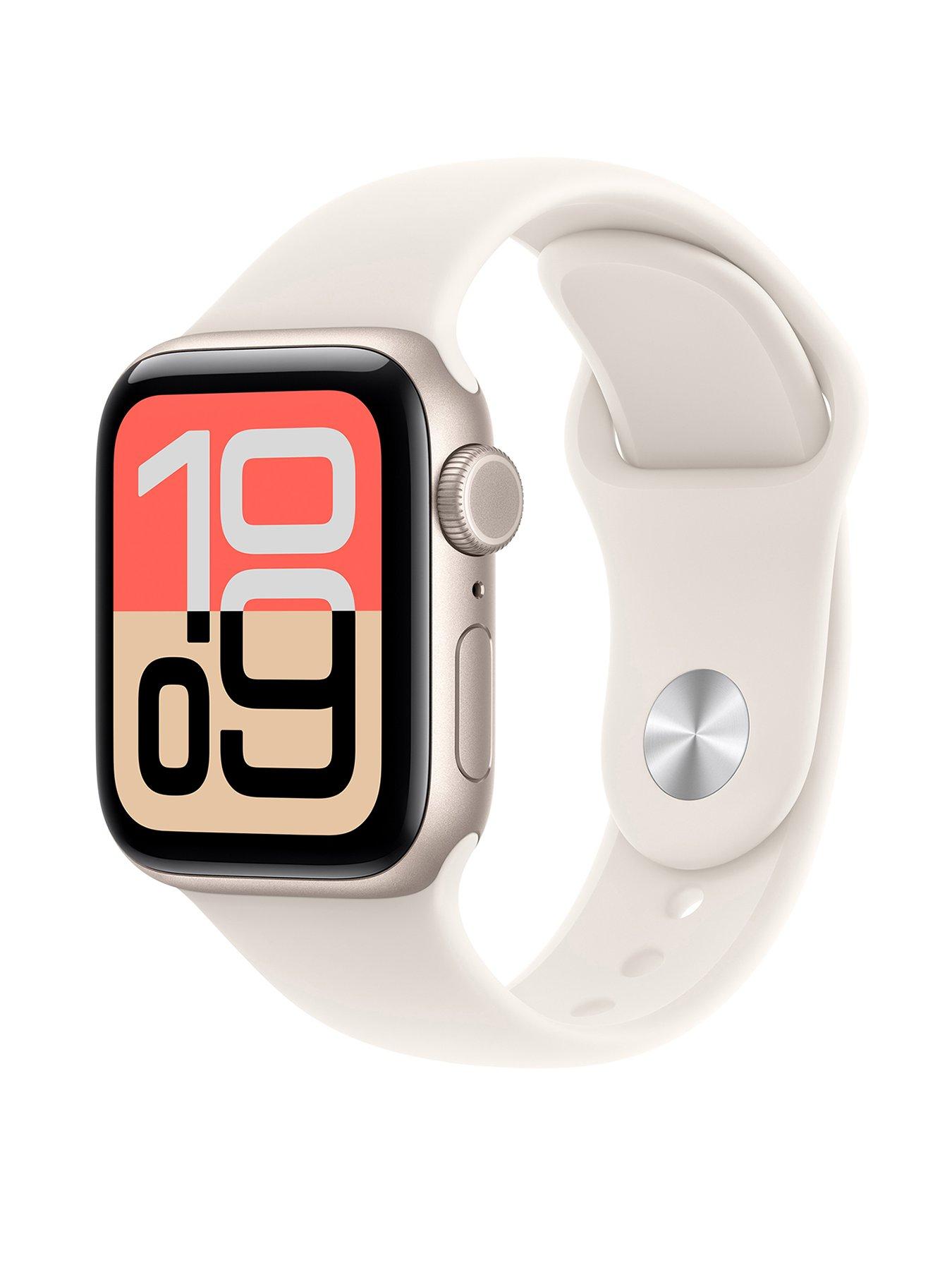 undefined Watch SE 3 (GPS + Cellular, 2025) 40mm Starlight Aluminium Case with Starlight Sport Band - S/M