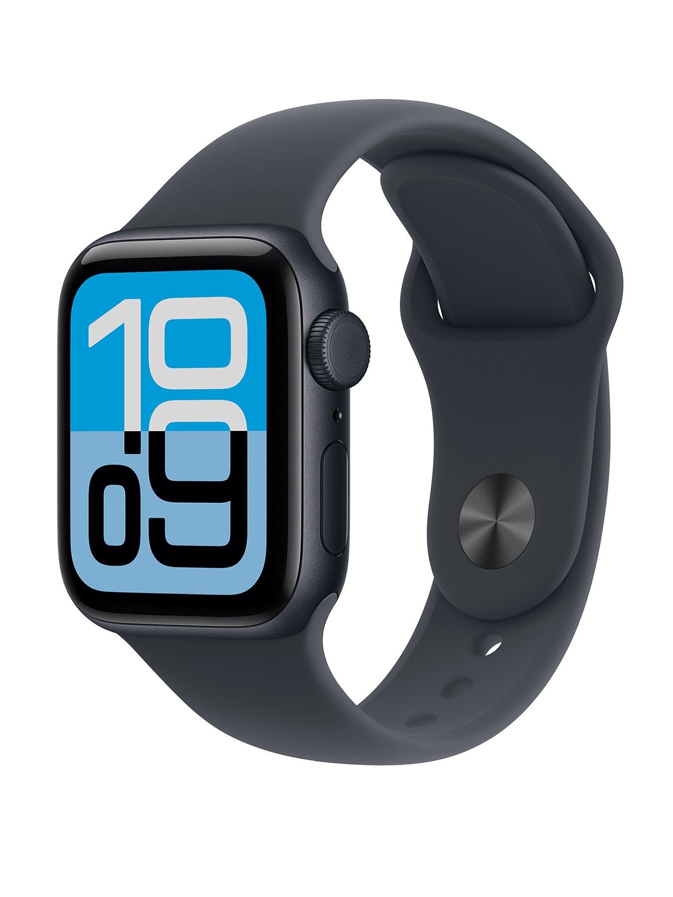 front image of apple-watch-se-3-gps-cellular-2025-40mmnbspmidnight-aluminium-case-with-midnight-sport-band-ml