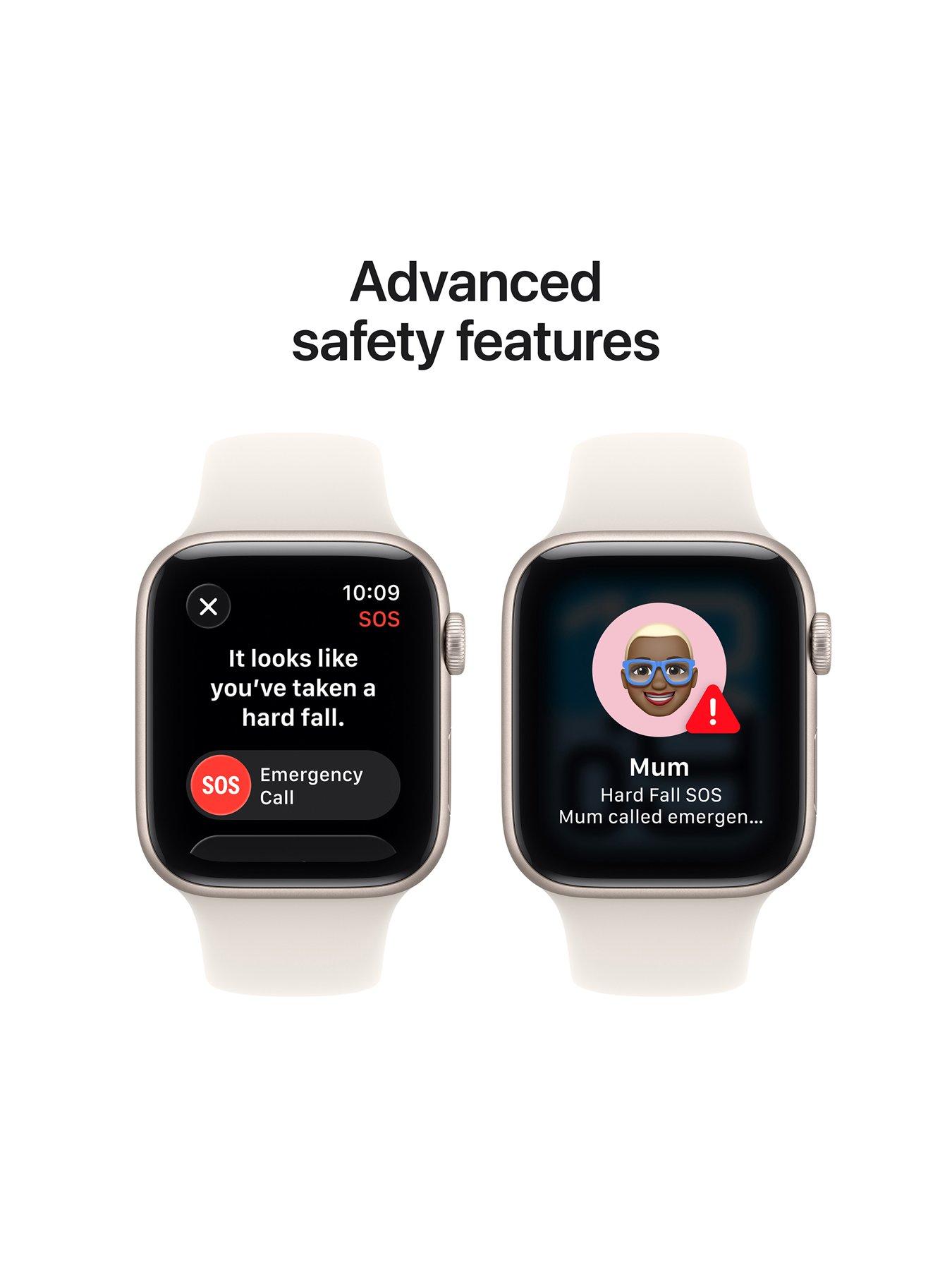 Image 6 of 7 of Apple Watch SE 3 (GPS + Cellular, 2025) 44mm&nbsp;Starlight Aluminium Case with Starlight Sport Band - M/L