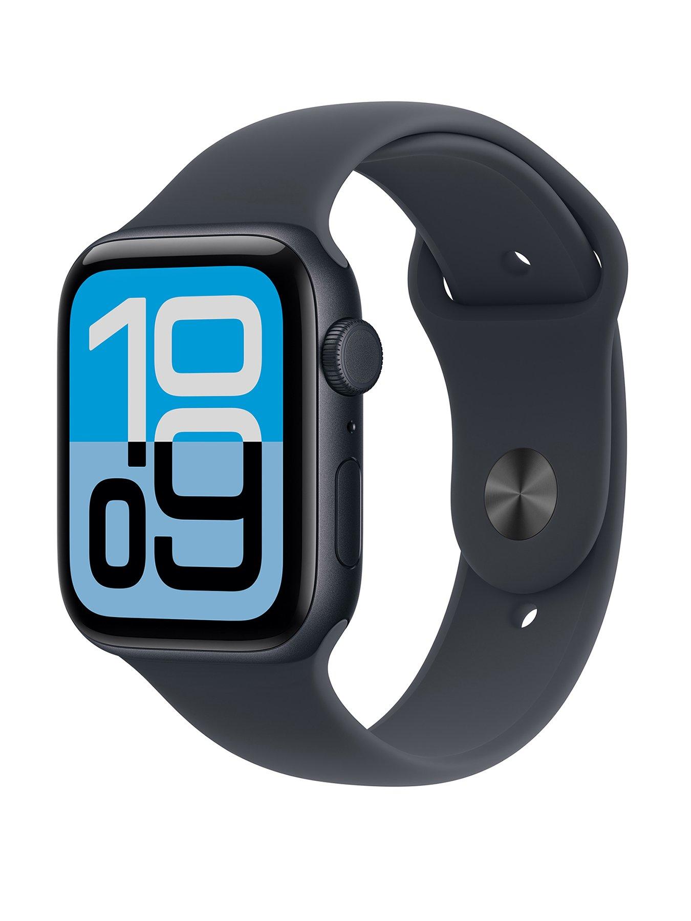 Apple Watch SE 3 (GPS + Cellular, 2025) 44mm Midnight Aluminium Case with Midnight Sport Band - M/L