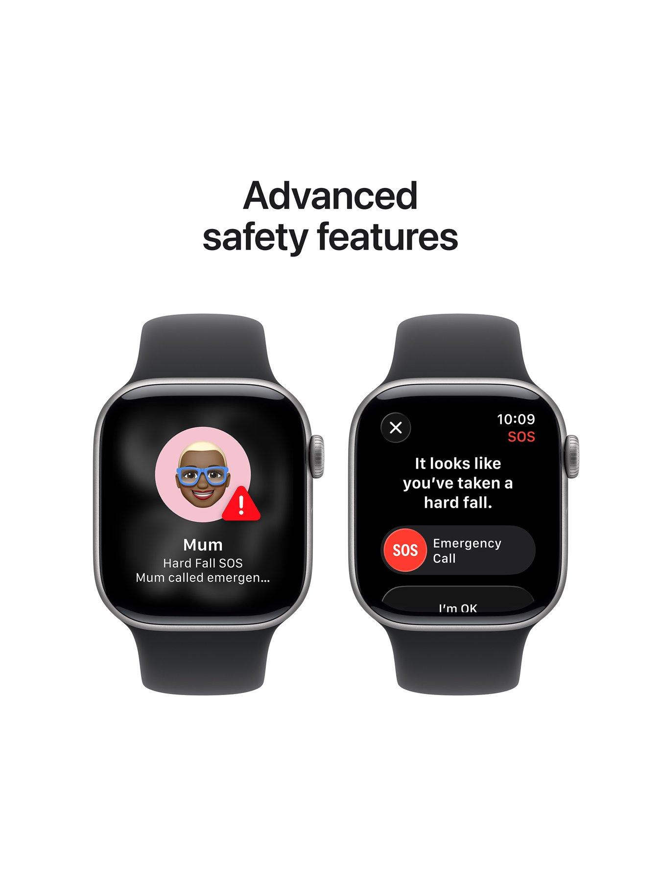 Image 5 of 8 of Apple Watch Series 11 (GPS)&nbsp;42mm&nbsp;Space Grey Aluminium Case with Black Sport Band - M/L
