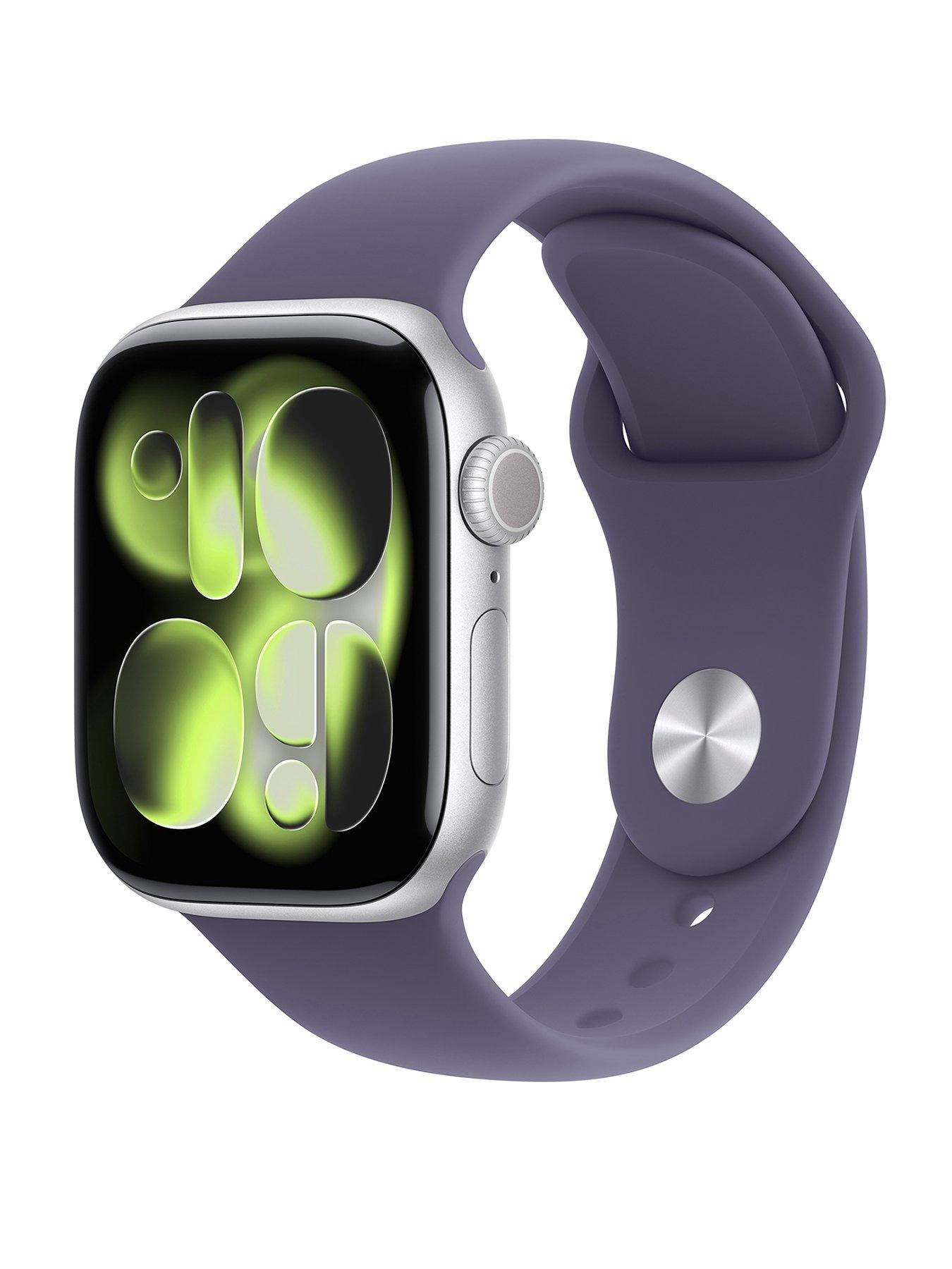 undefined Watch Series 11 (GPS) 42mm Silver Aluminium Case with Purple Fog Sport Band - S/M