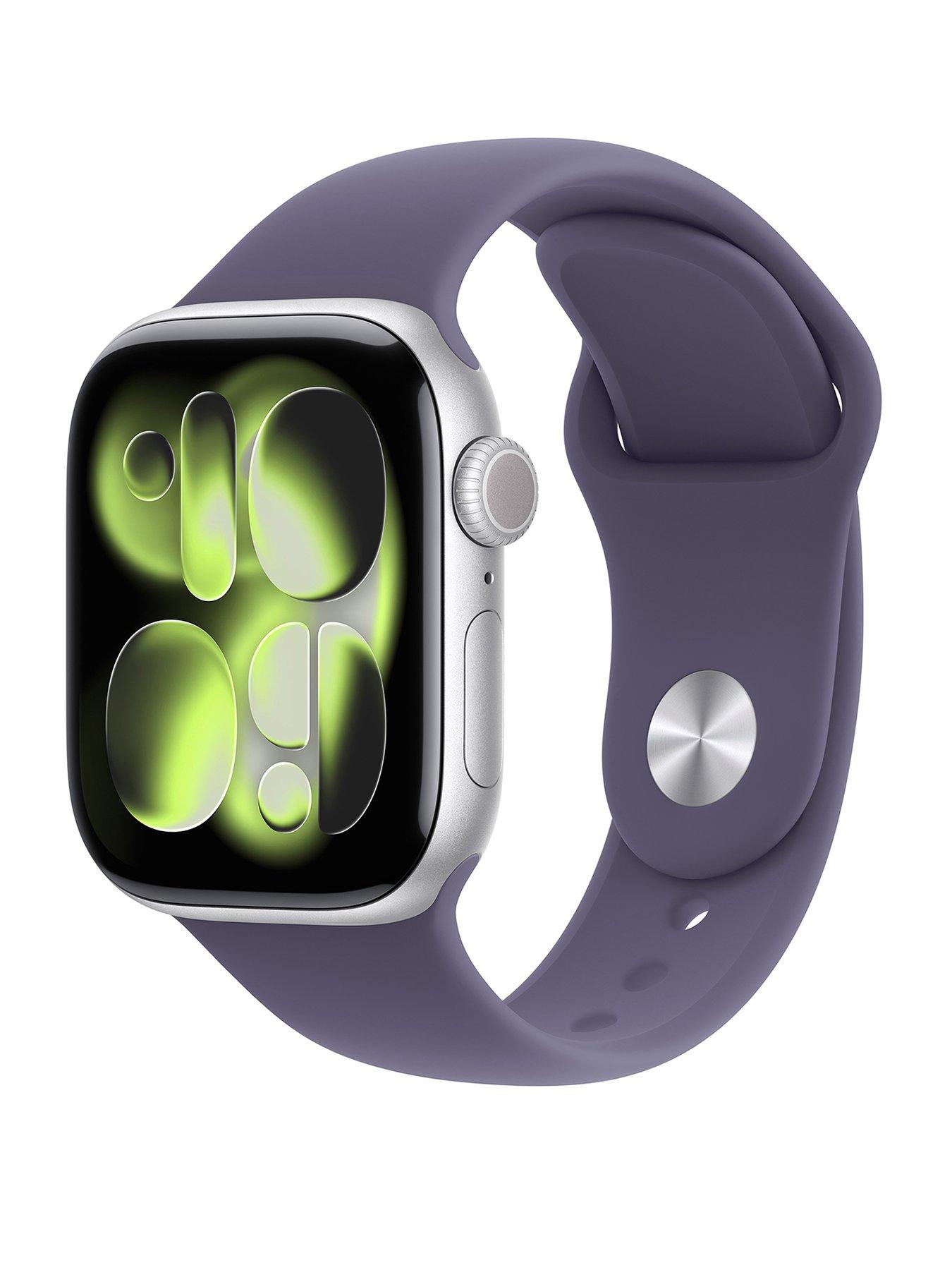 undefined Watch Series 11 (GPS) 42mm Silver Aluminium Case with Purple Fog Sport Band - M/L