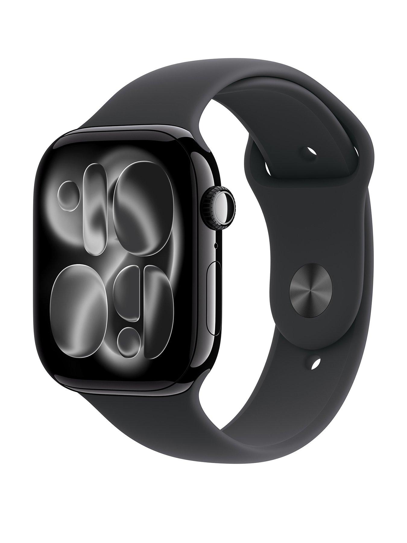front image of apple-watch-series-11-gps-46mmnbspjet-black-aluminium-case-with-black-sport-band-sm