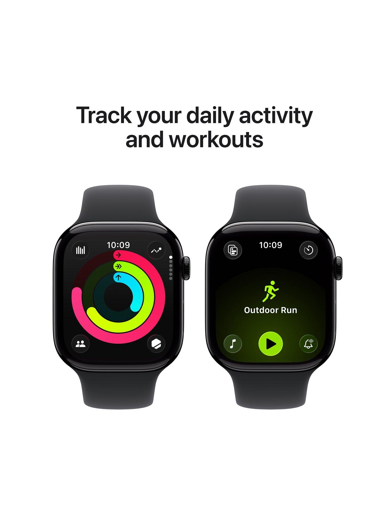 Image 3 of 8 of Apple Watch Series 11 (GPS) 46mm&nbsp;Jet Black Aluminium Case with Black Sport Band - M/L