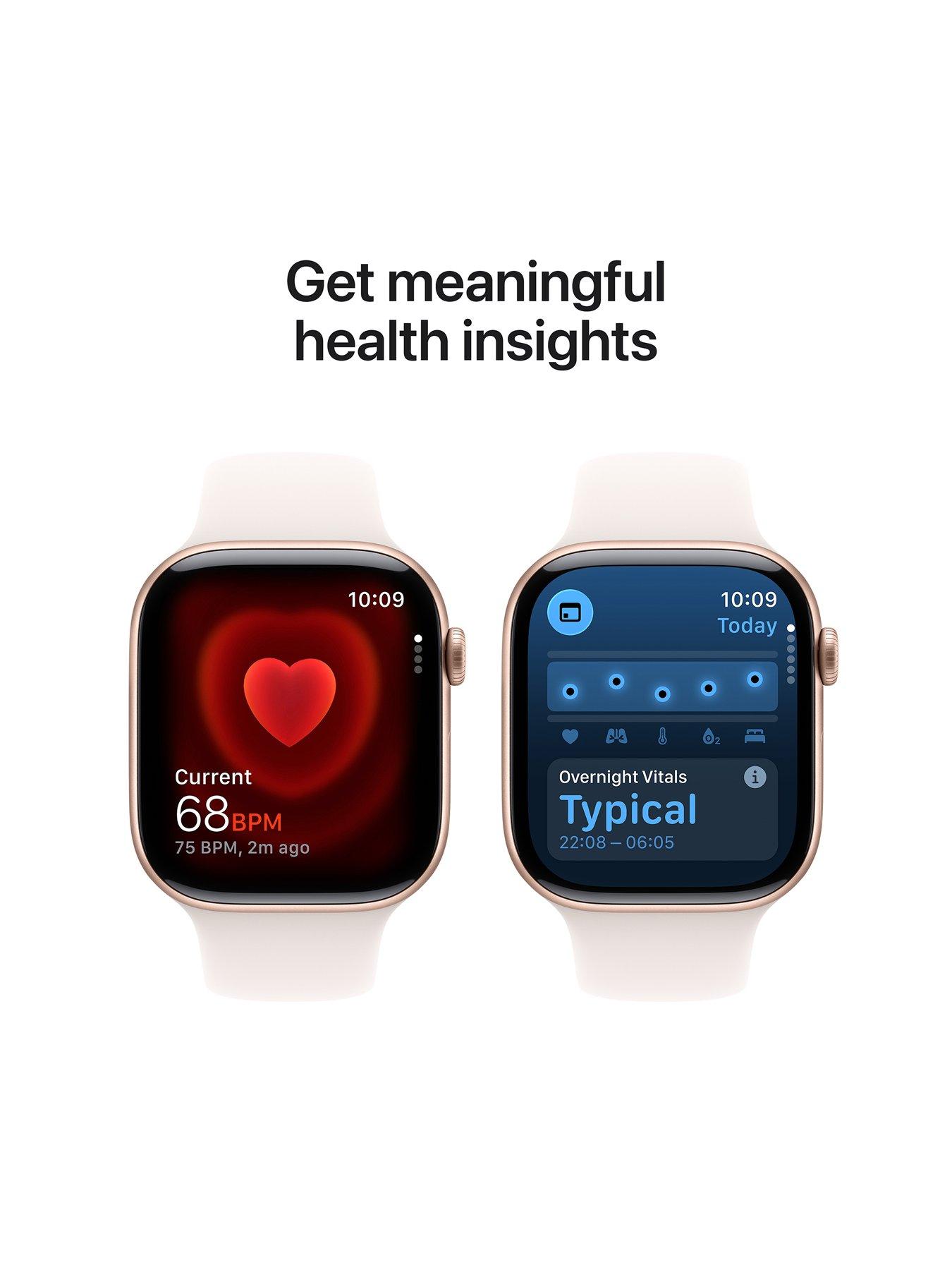 Image 4 of 8 of Apple Watch Series 11 (GPS)&nbsp;46mm&nbsp;Rose Gold Aluminium Case with Light Blush Sport Band - M/L