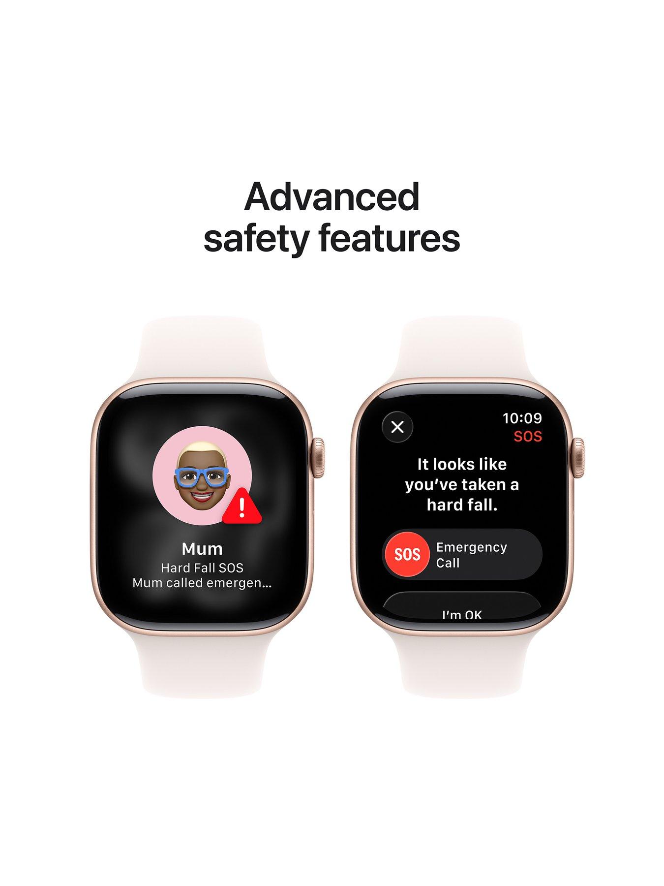 Image 5 of 8 of Apple Watch Series 11 (GPS)&nbsp;46mm&nbsp;Rose Gold Aluminium Case with Light Blush Sport Band - M/L