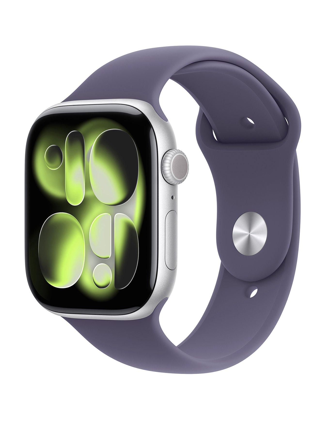 undefined Watch Series 11 (GPS) 46mm Silver Aluminium Case with Purple Fog Sport Band - S/M