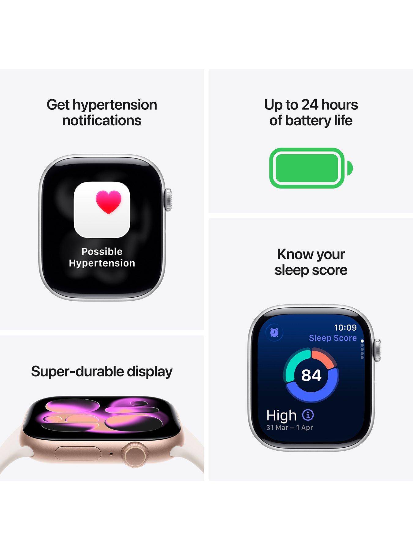 Image 2 of 8 of Apple Watch Series 11 (GPS + Cellular, 2025) 42mm Rose Gold Aluminium Case with Light Blush Sport Band - S/M