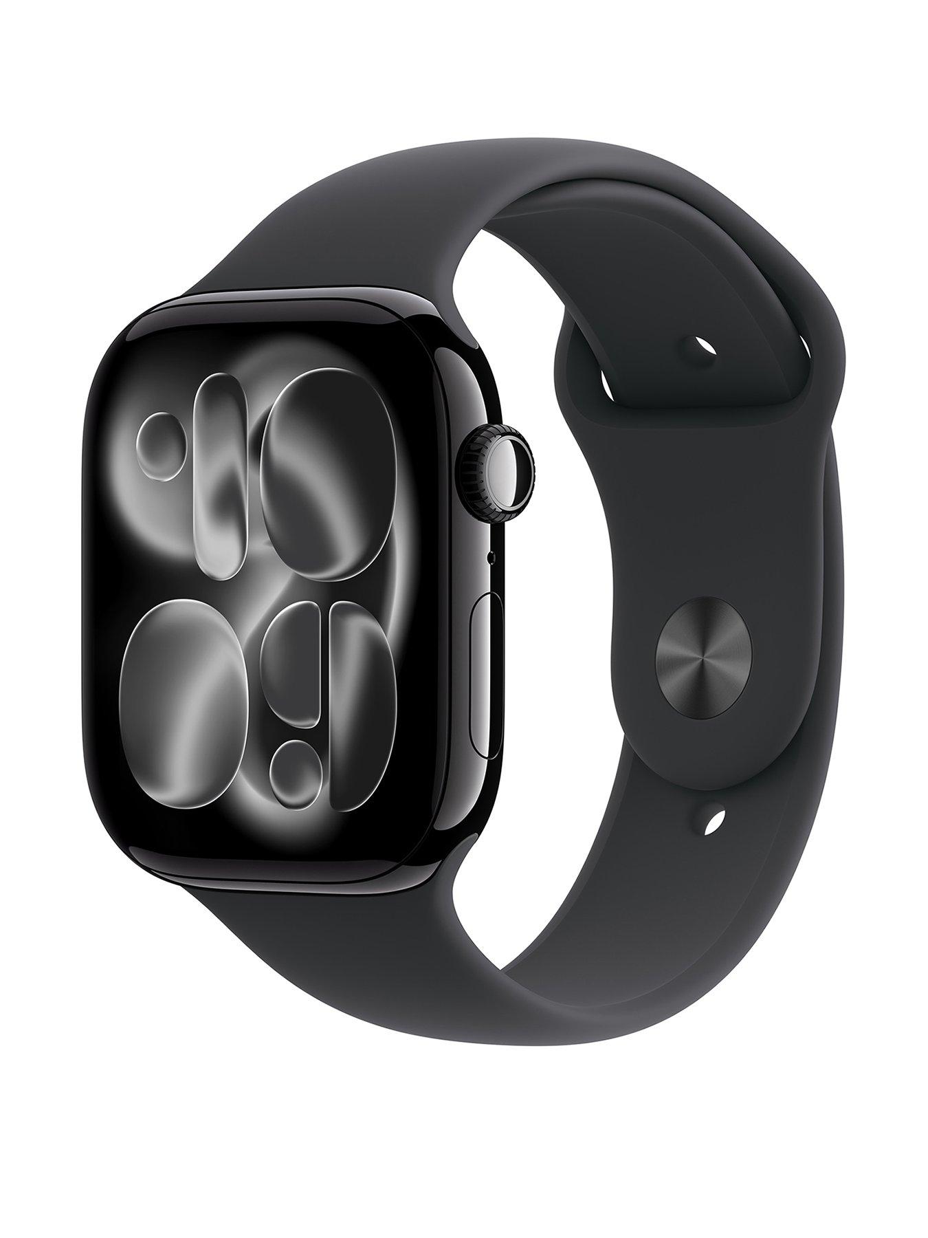 undefined Watch Series 11 (GPS + Cellular, 2025) 46mm Jet Black Aluminium Case with Black Sport Band - M/L